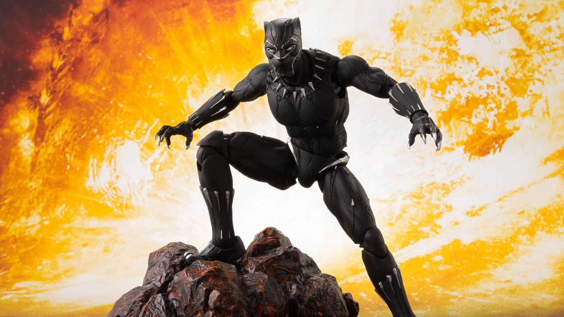 1920x1080 Black Panther Action Figure Wallpaper