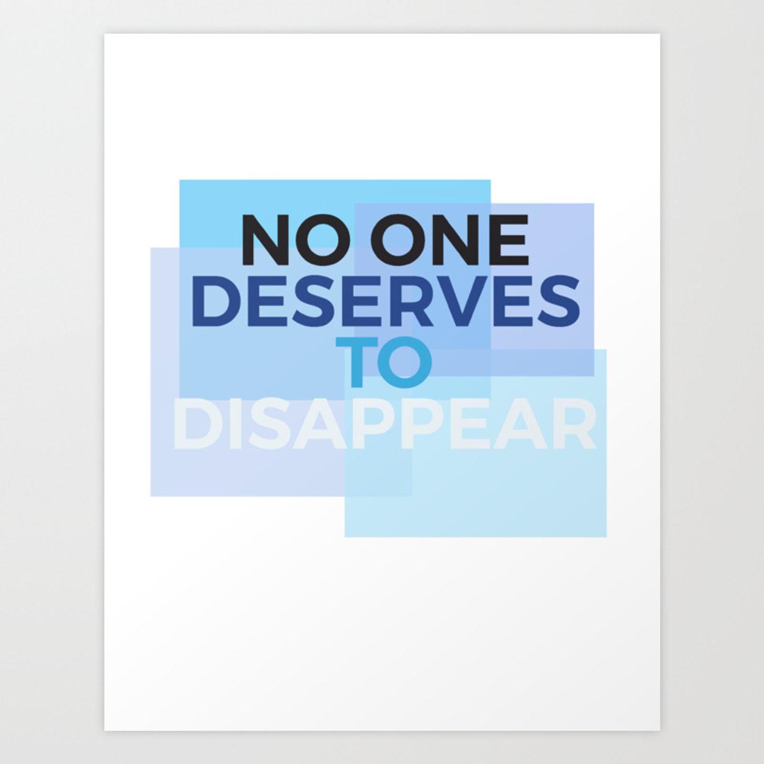1500x1500 Disappear Evan Hansen Art Print