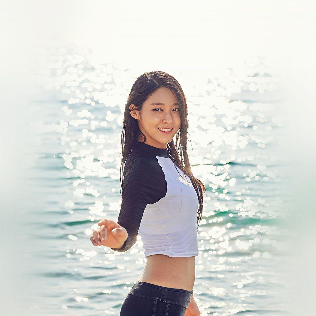 1024x1024 iPad wallpaper. seolhyun kpop aoa girl sea