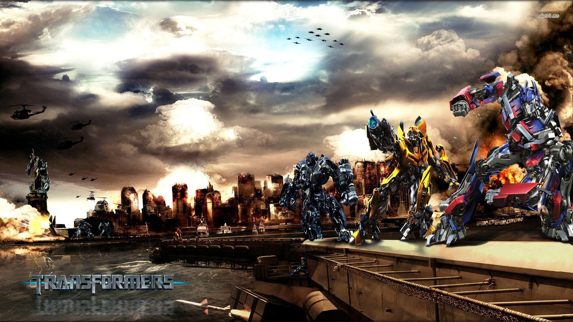 1920x1080 Ironhide, Bumblebee, Optimus Prime wallpaper