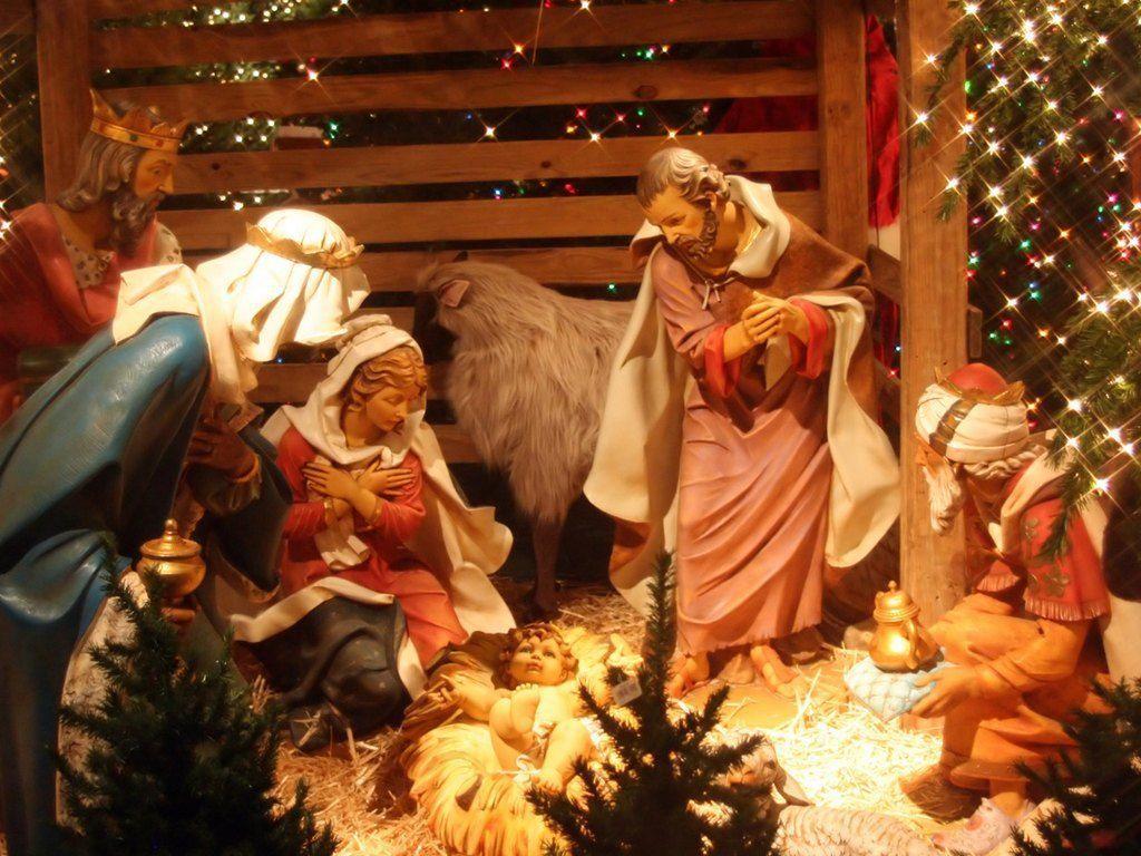 1024x768 Nativity Scene Desktop Wallpaper