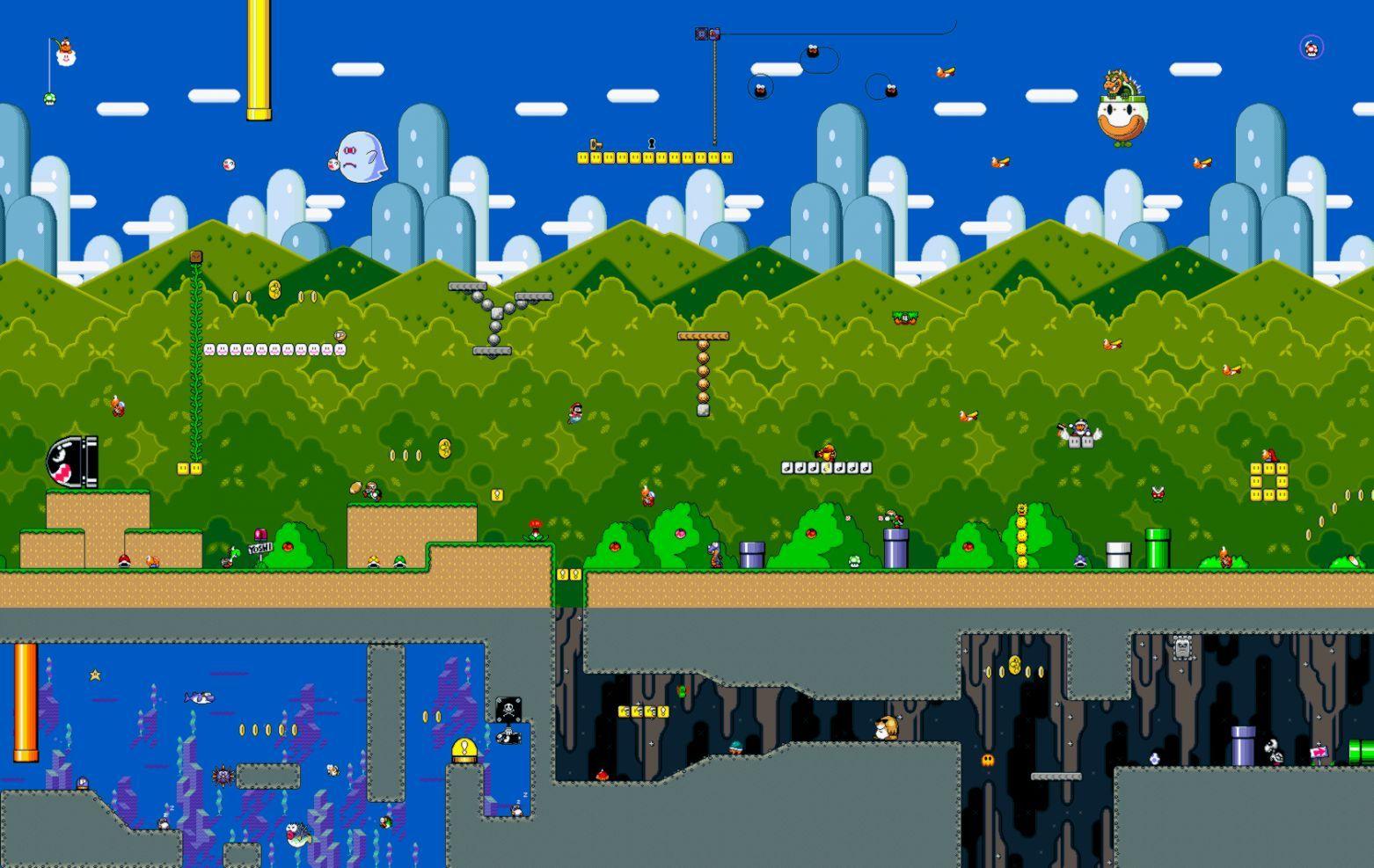 1562x987 Super Mario World Wallpaper