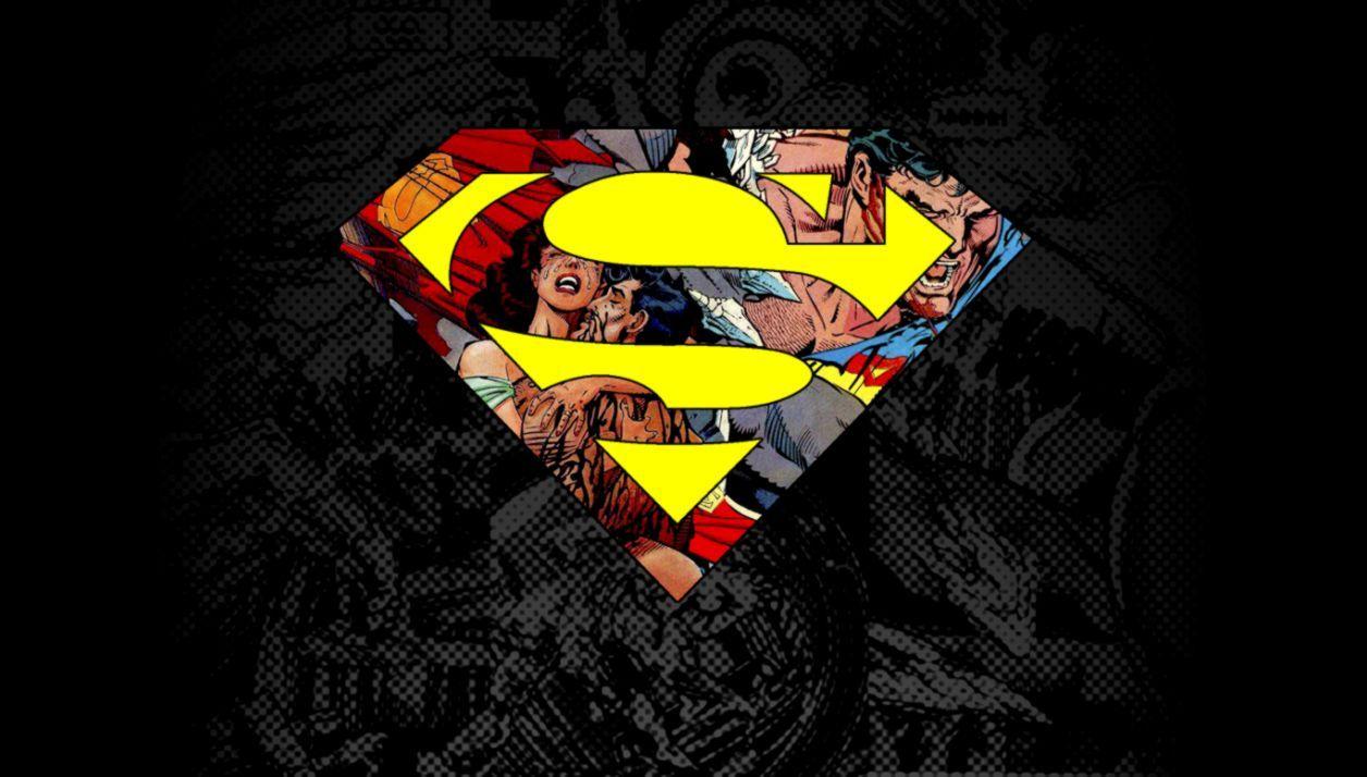 1256x714 Superman Wallpaper Logo