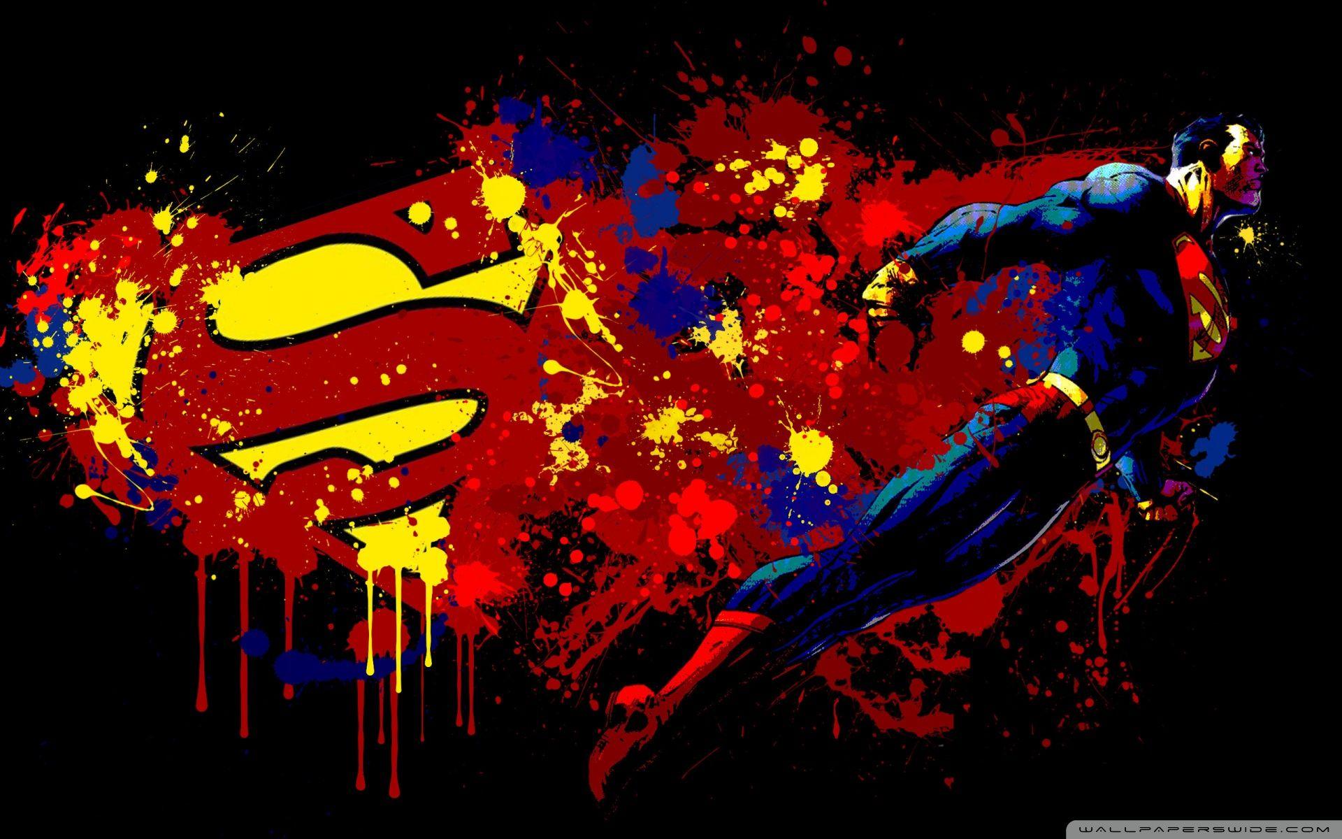 1920x1200 Superman Cartoon UHD Desktop Wallpaper for 4K Ultra HD TV