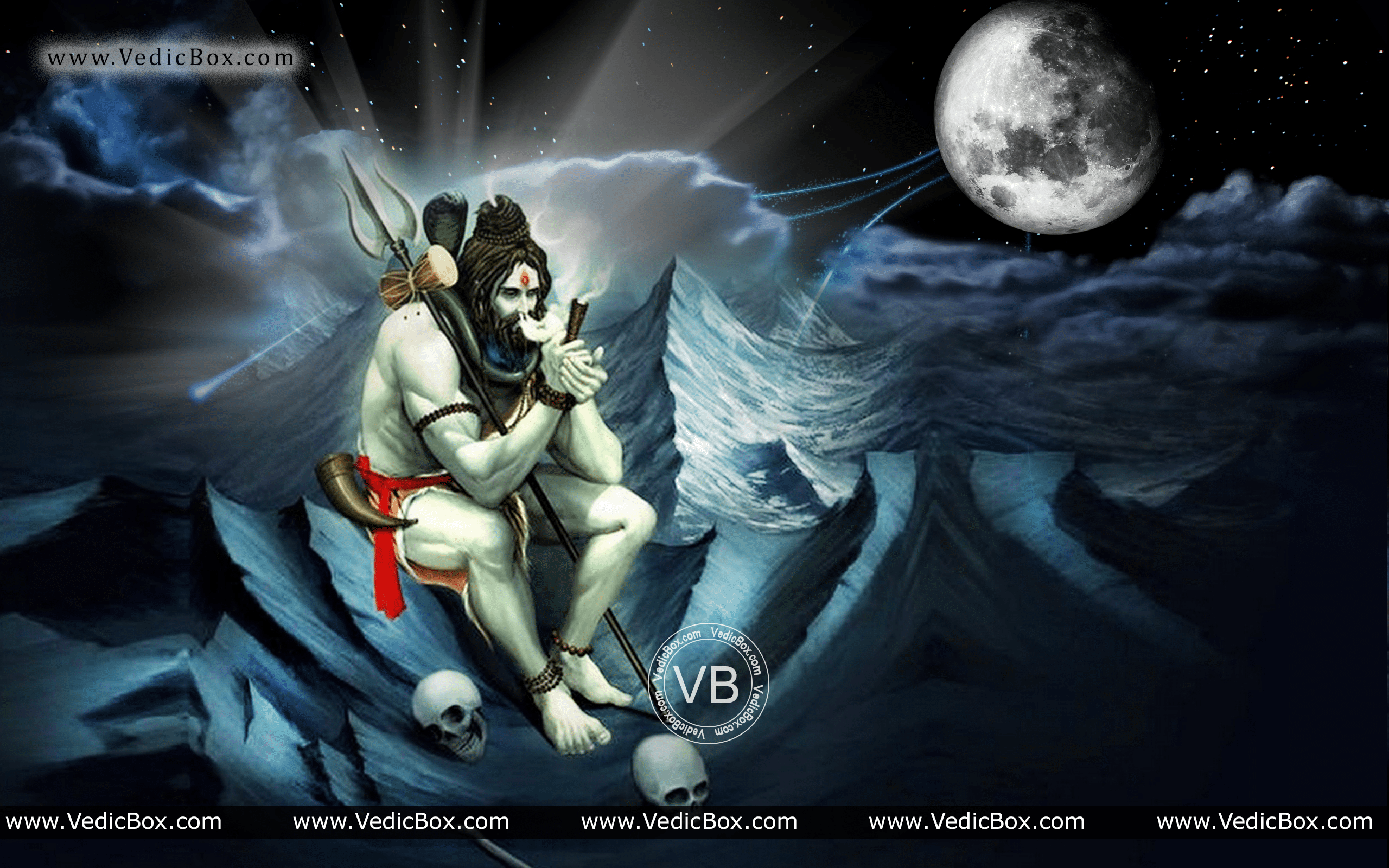 2560x1600 Lord Shiva SMOKING Chillum Wallpaper by
