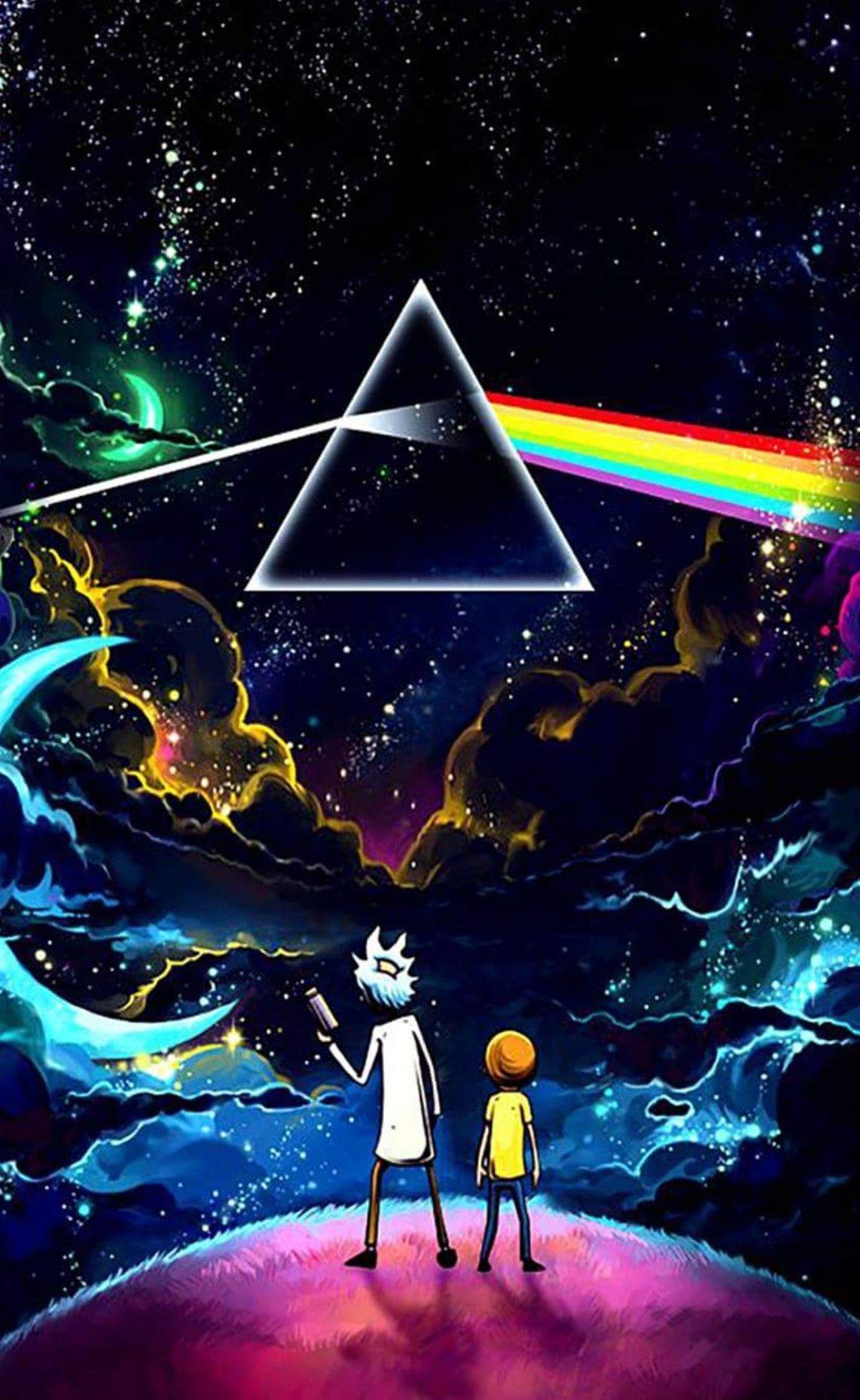 1142x1859 Rick Et Morty Pink Floyd, HD Wallpaper & background Download