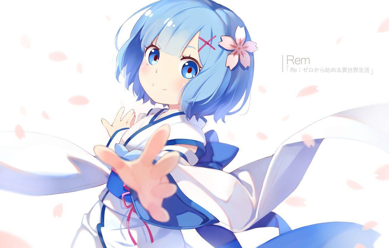 1332x850 Wallpaper anime, art, girl, REM, Re: Zero Kara Hajime Chip
