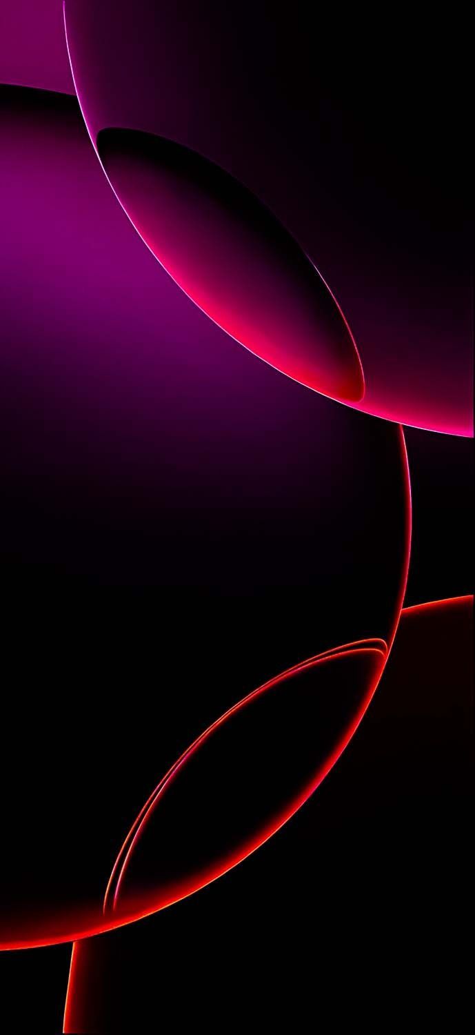 689x1500 iPhone 16 Pro Purple Circles Wallpaper