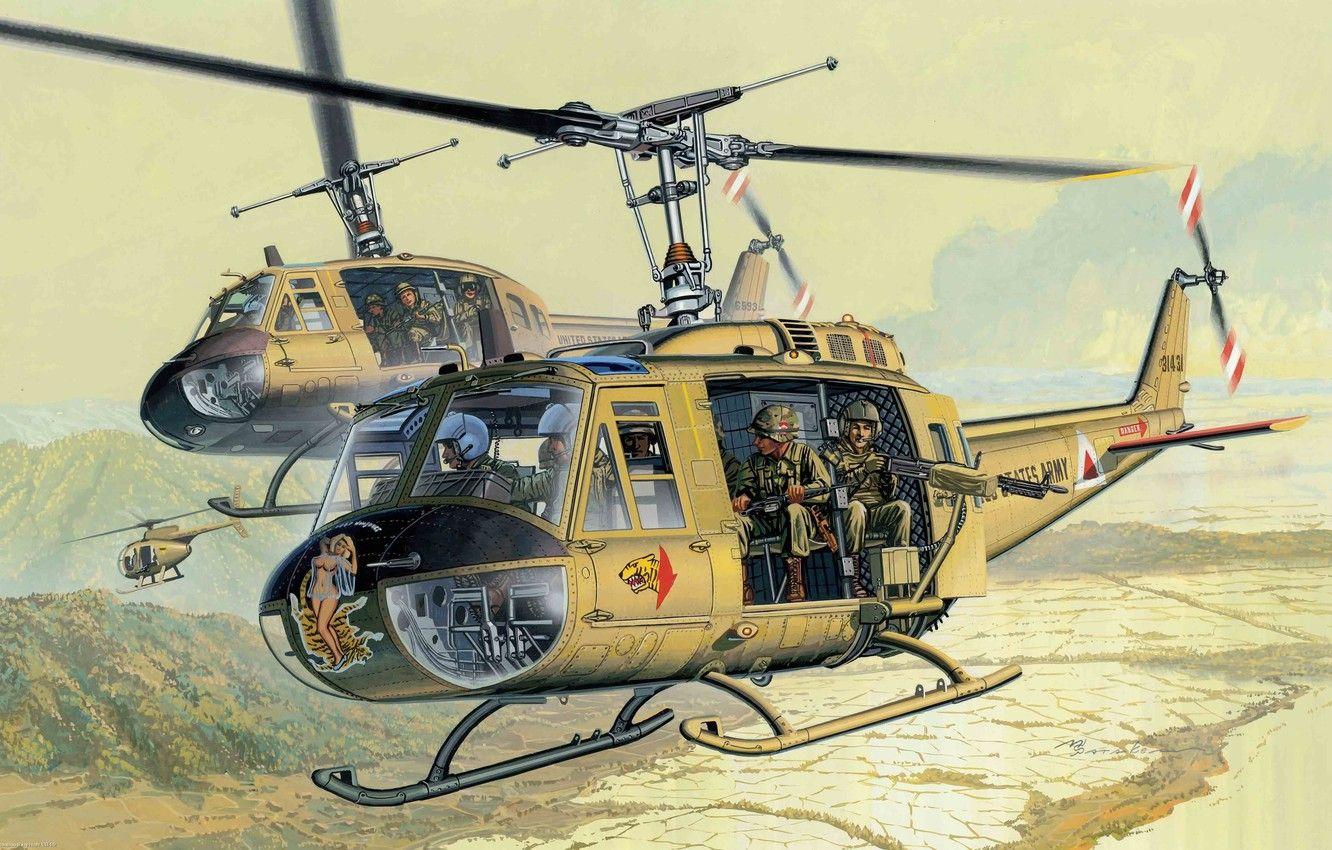 1332x850 Wallpaper Helicopter, American, Multipurpose, Bell, UH 1