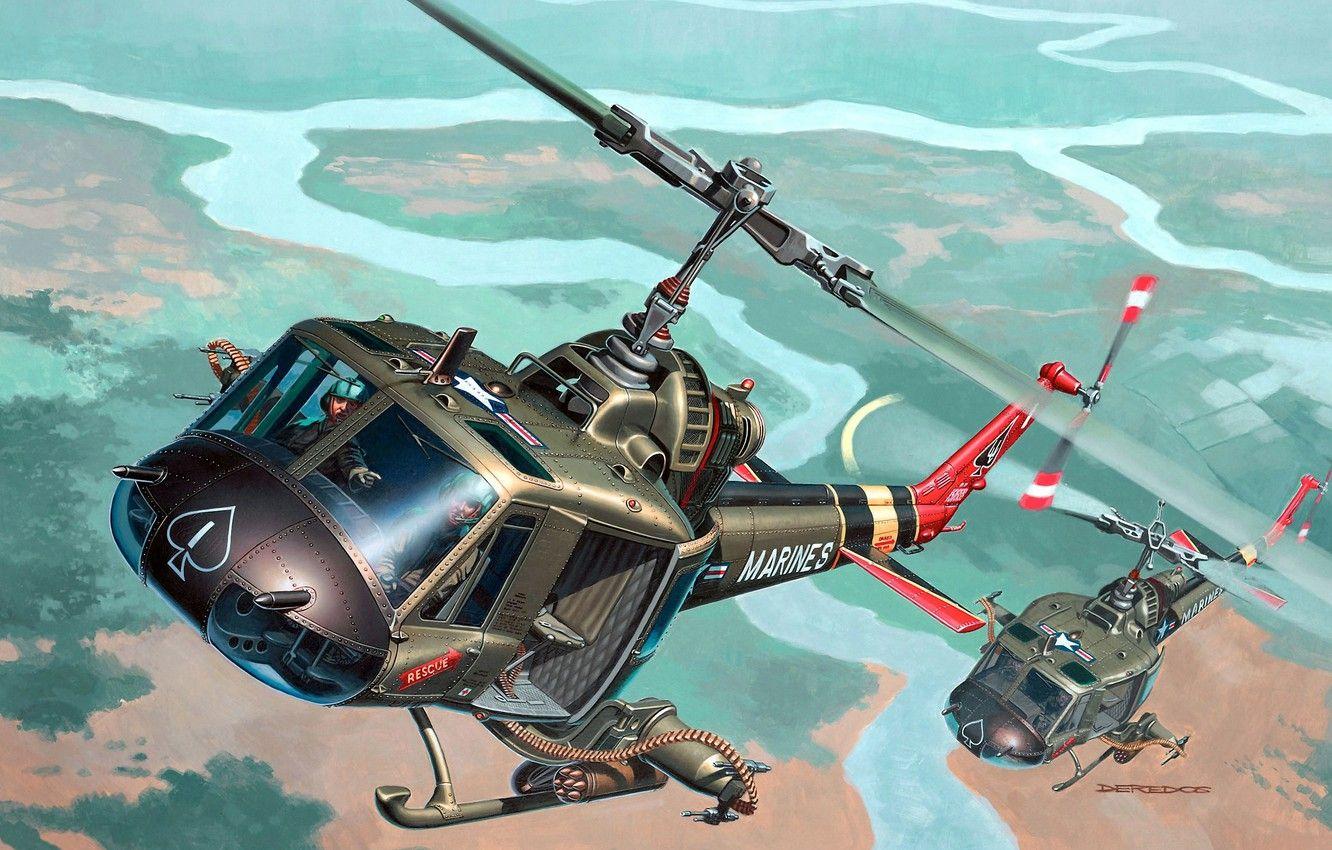 1332x850 Wallpaper art, helicopter, one, American, sea, multipurpose