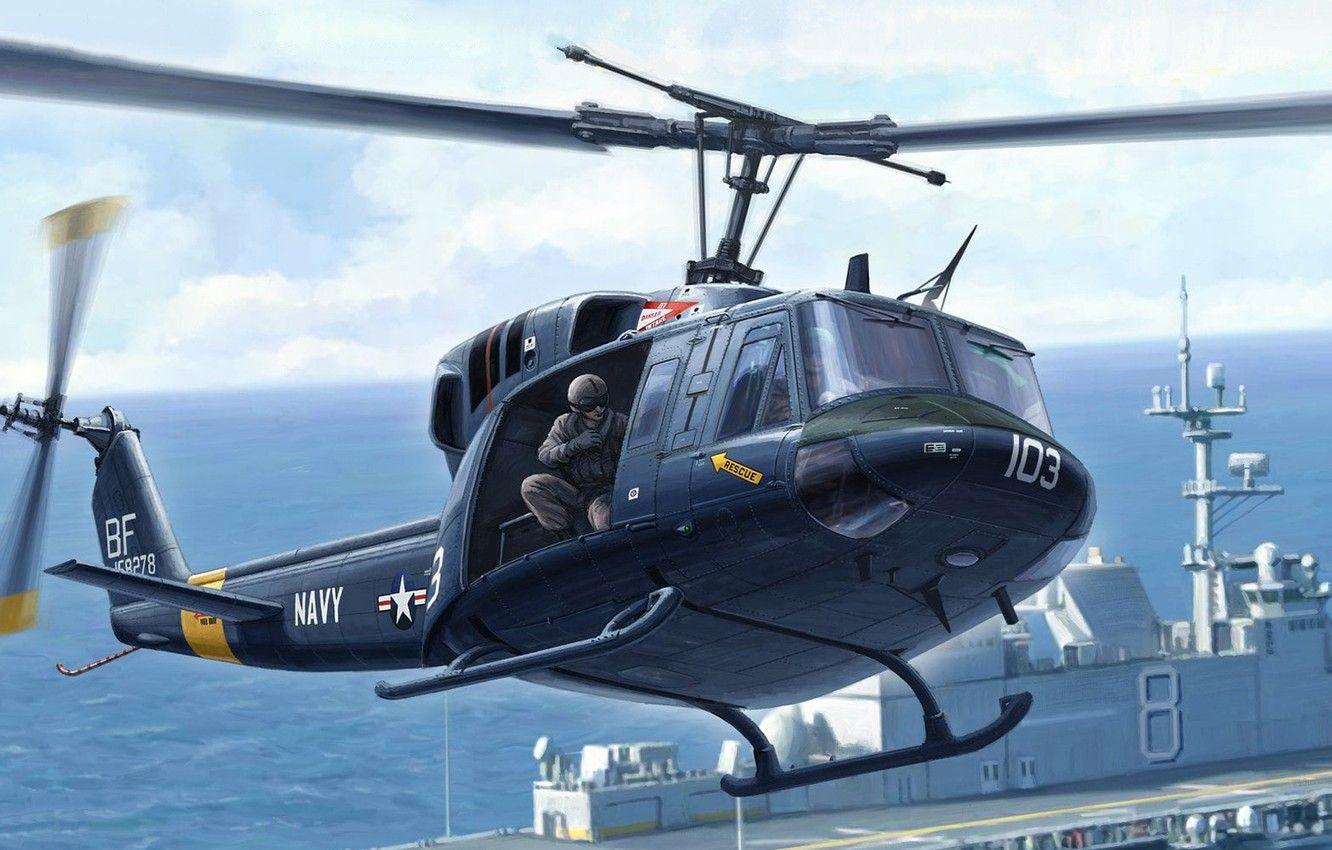 1332x850 Wallpaper Twin Huey, Multi Purpose Helicopter, Twin Engined