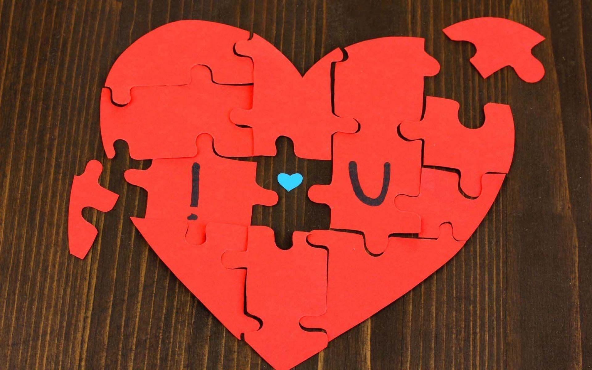 1920x1200 Love Puzzle Heart Red Wallpaper Heart Puzzle, HD