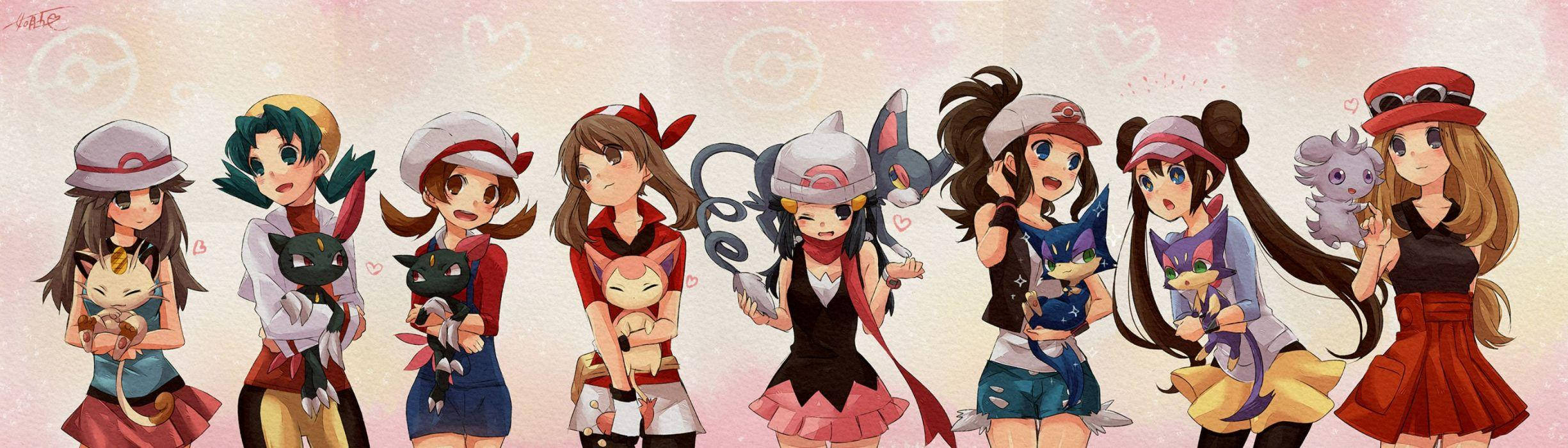 2450x700 Girls With Pokemon Like Sneasel