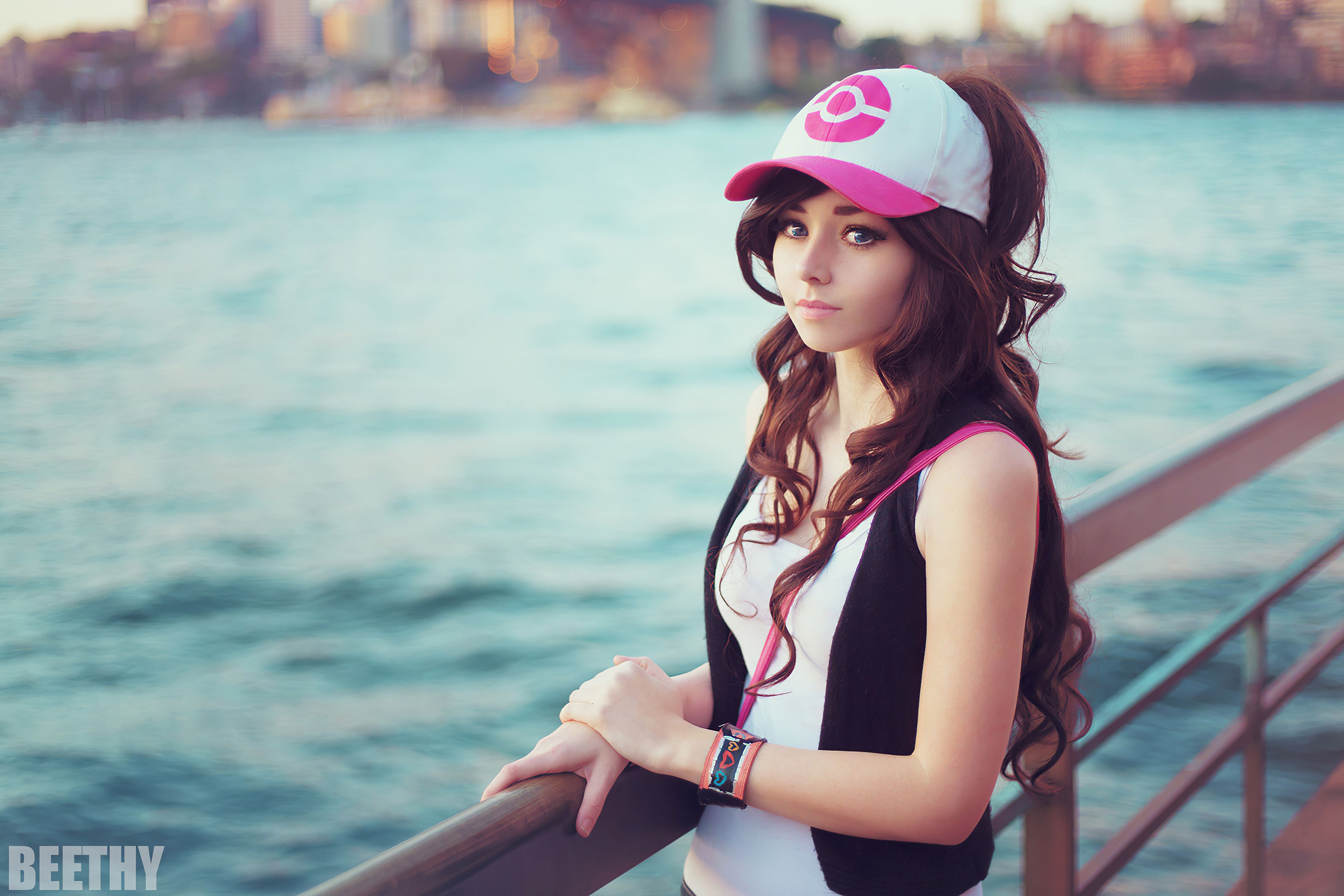 3840x2560 Pokemon Brunette Cosplay Girl 4k