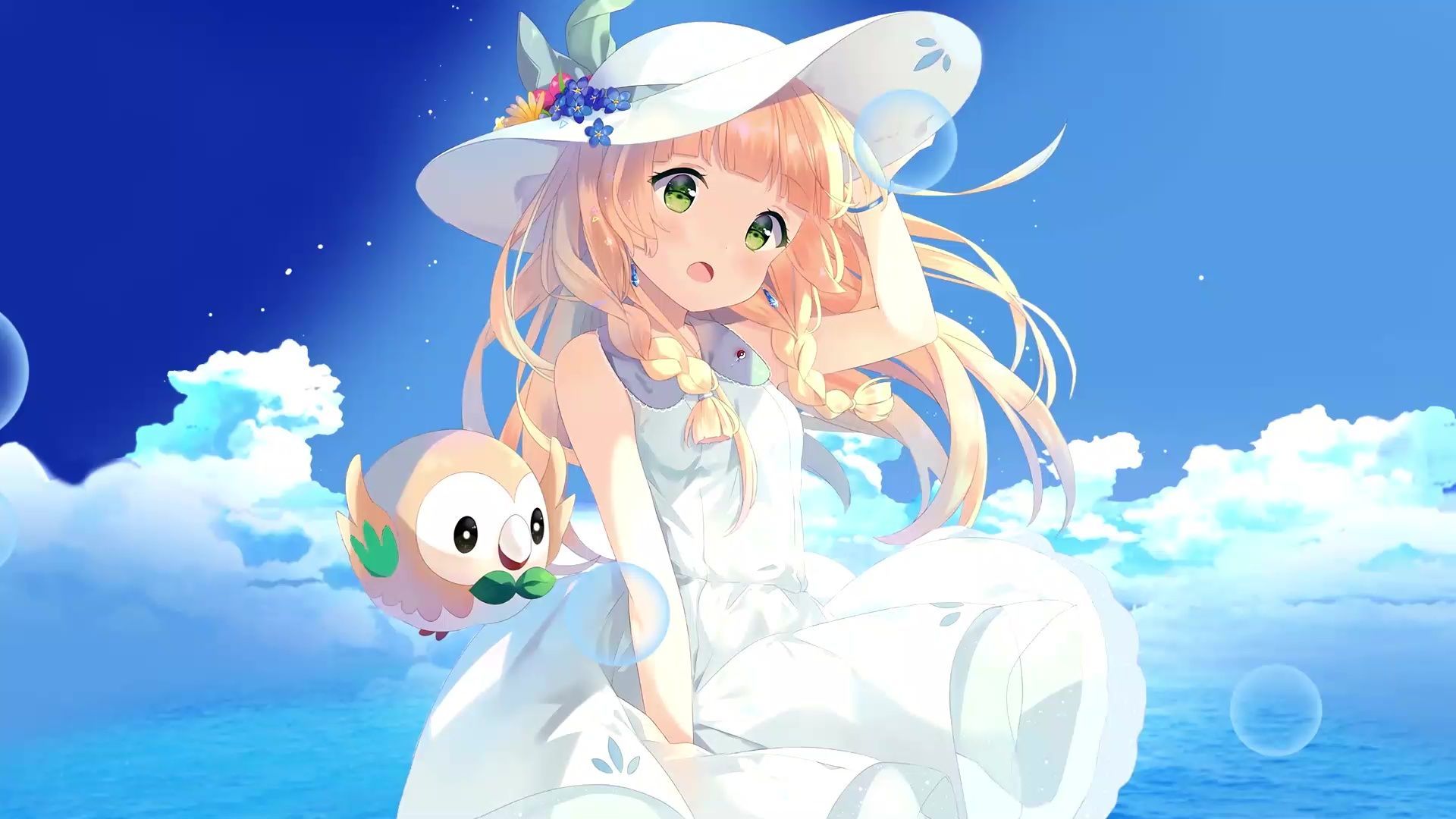 1920x1080 Lillie Pokemon Anime Girl Live