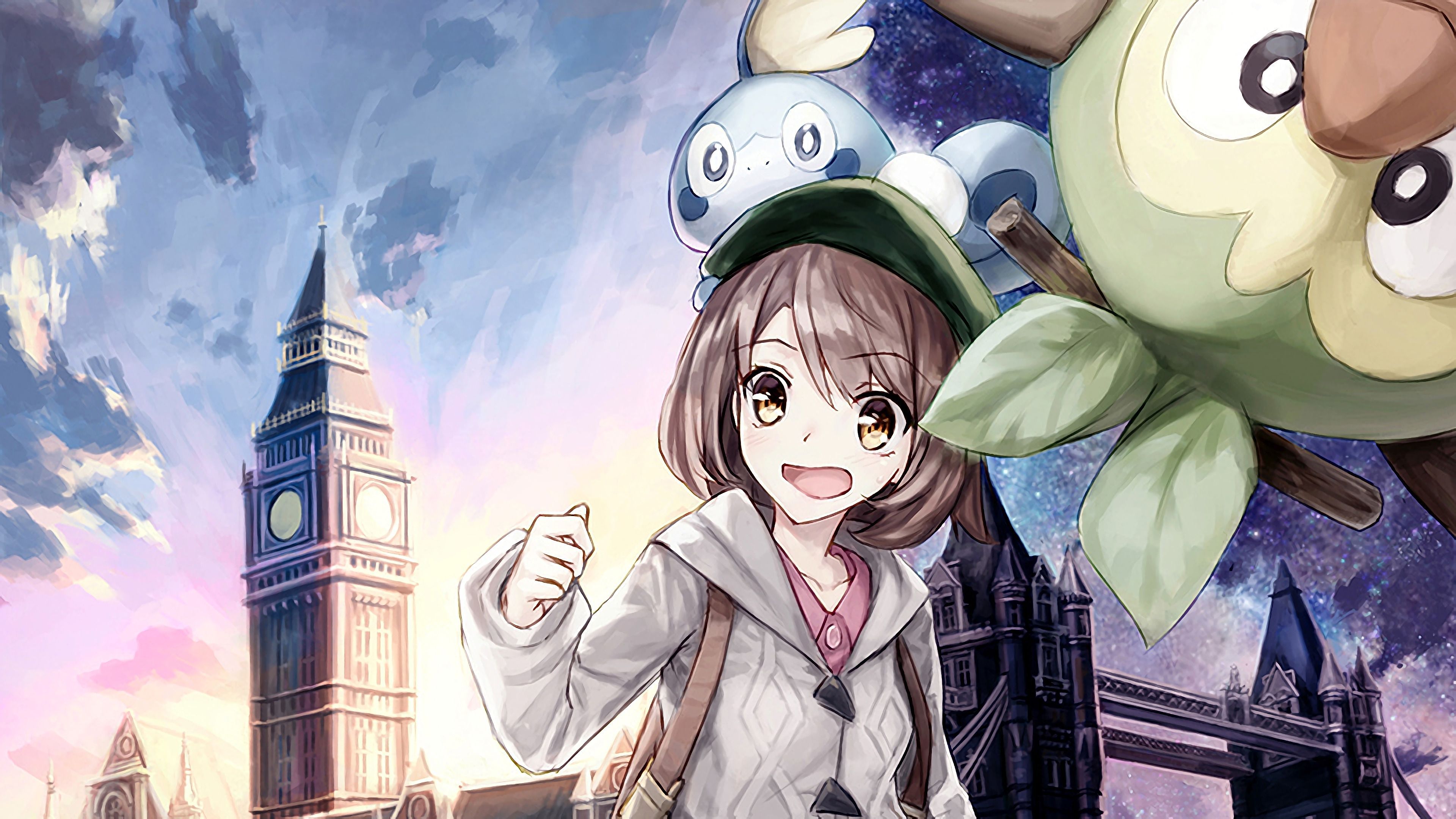 3840x2160 Female Pokemon Trainer 4K Wallpaper