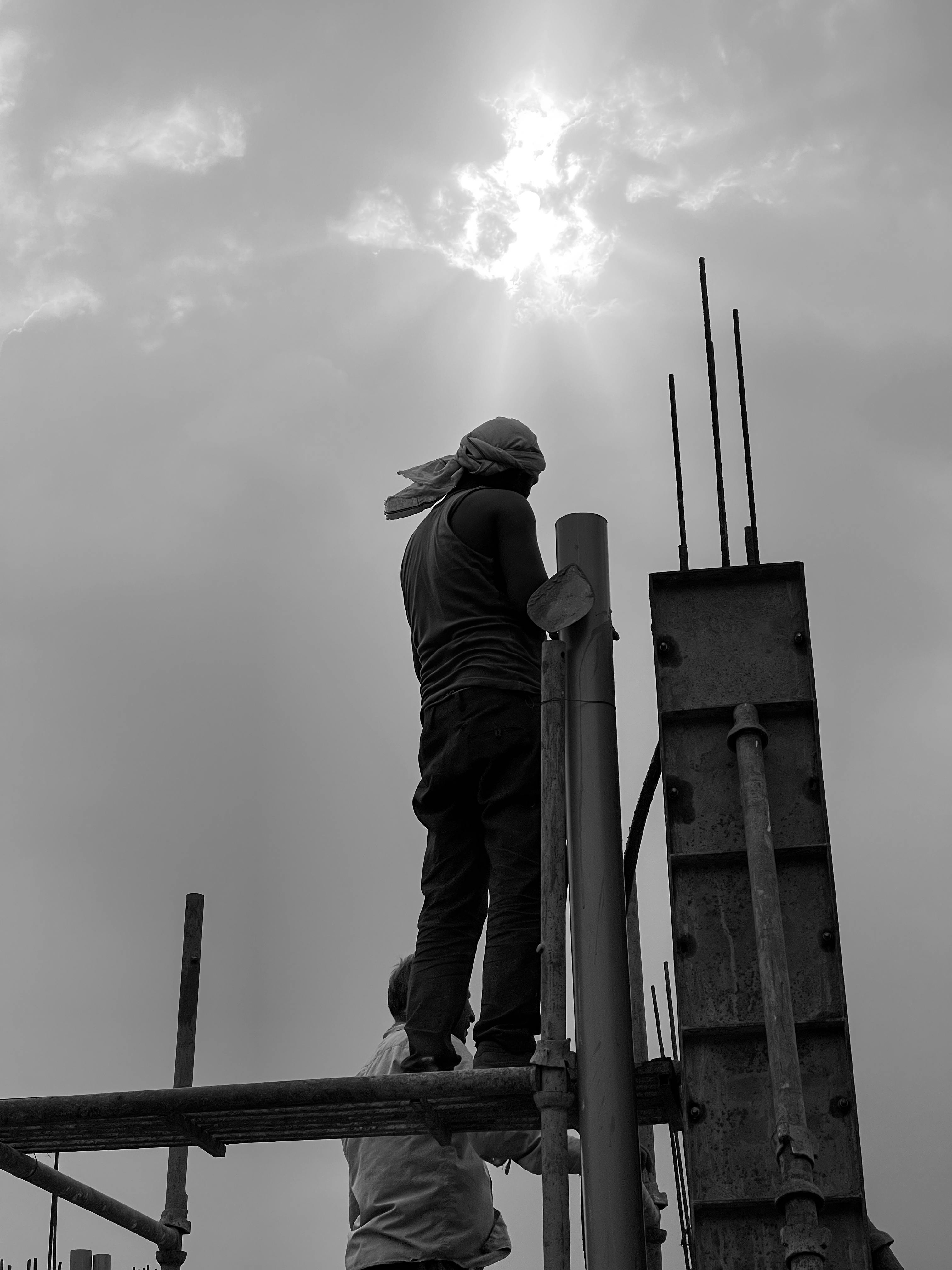 3024x4032 Grayscale Photo of Two People in