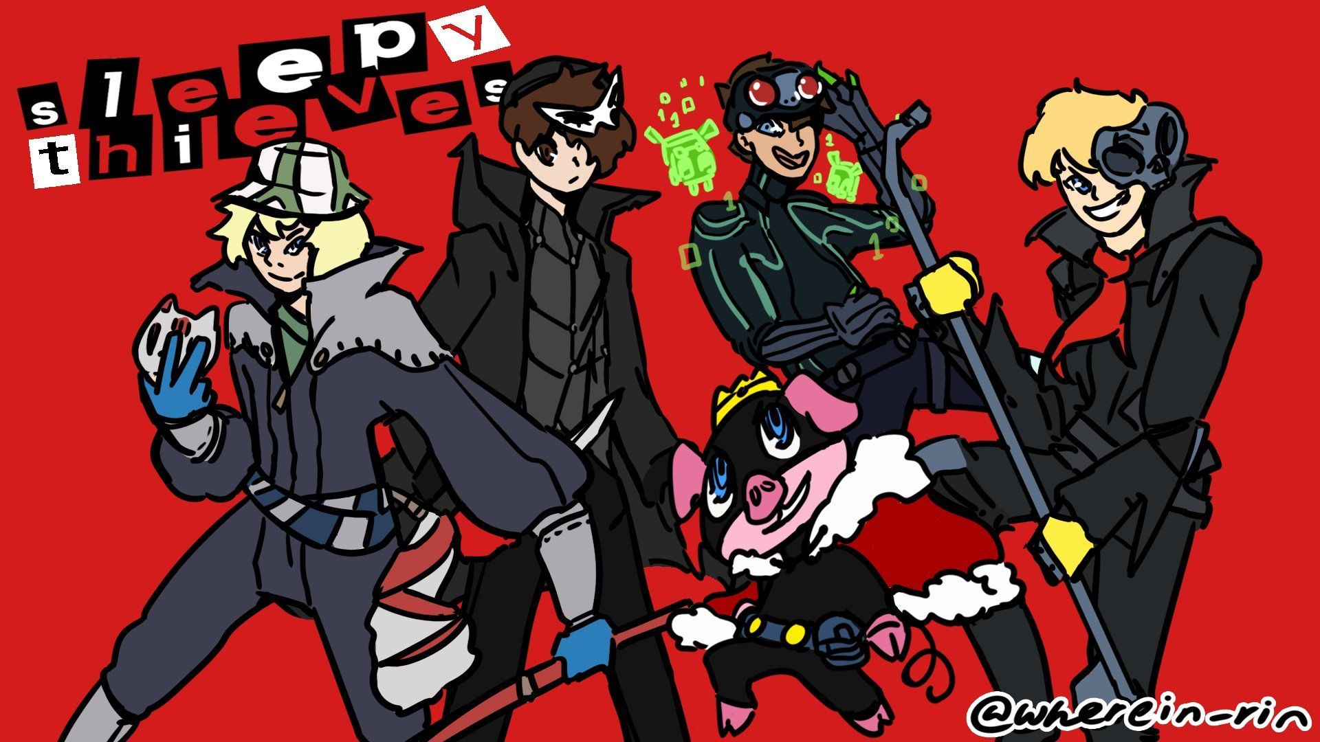 1920x1080 SLEEPY THIEVES! Persona 5 x Sleepy Bois