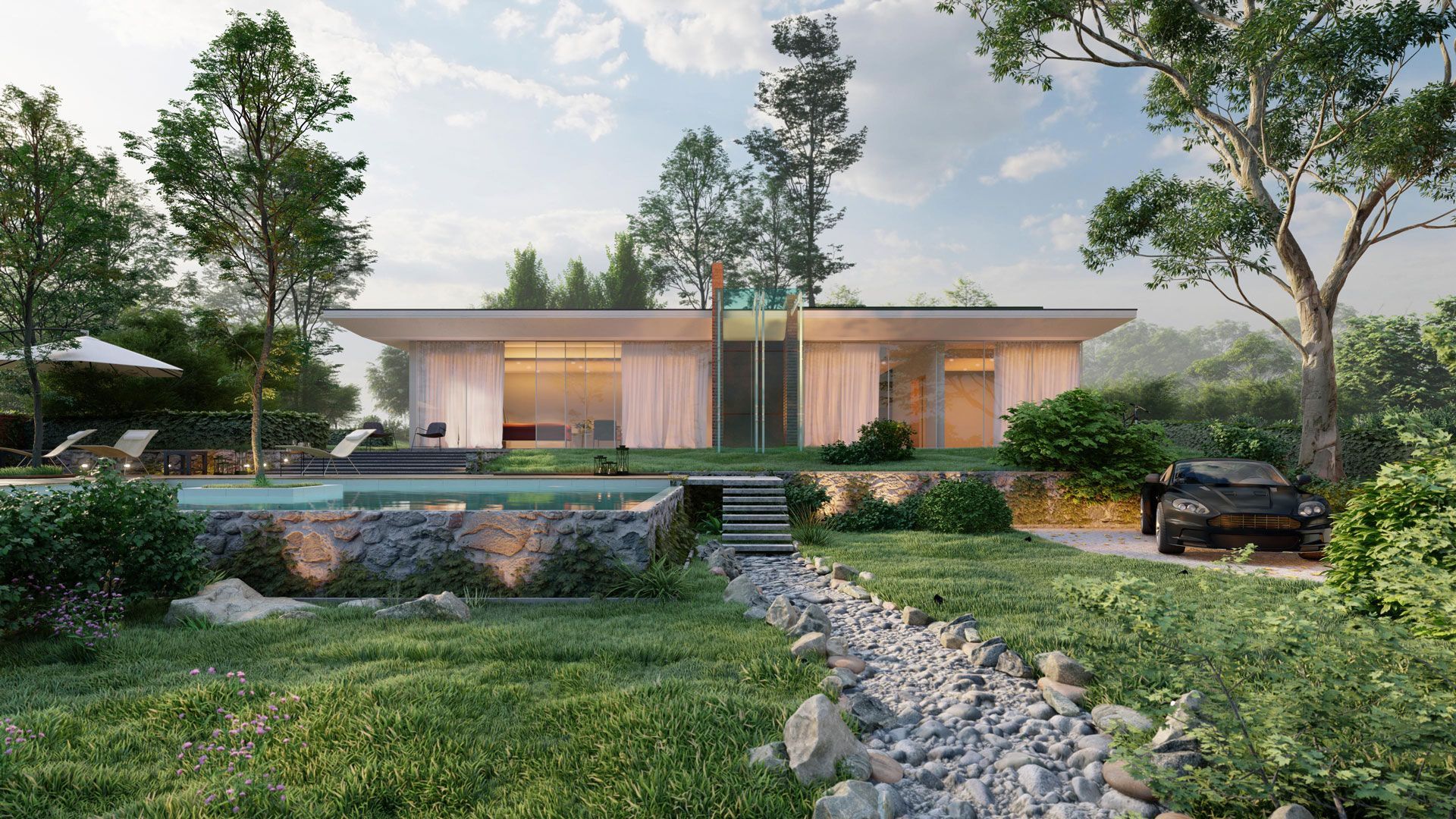 1920x1080 Render Residential Exteriors