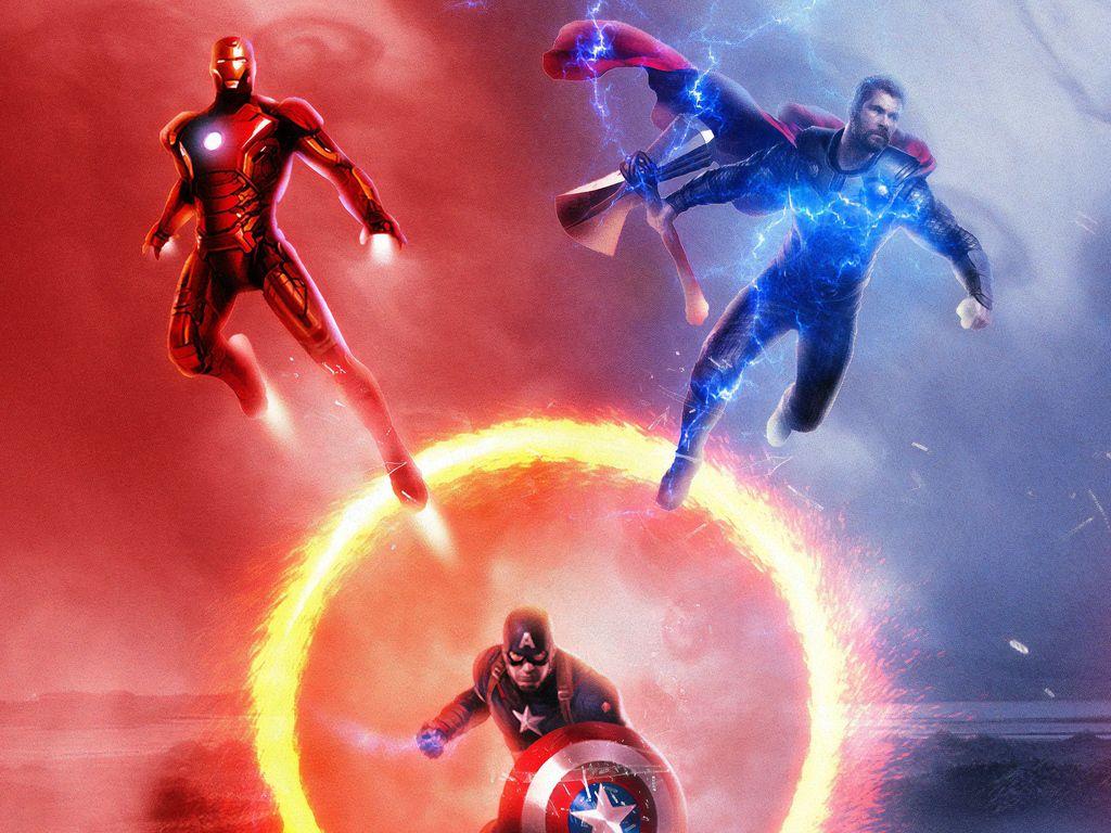 1024x768 Avengers Endgame Trinity 4k Wallpaper HD, 4k, 5k, 8k