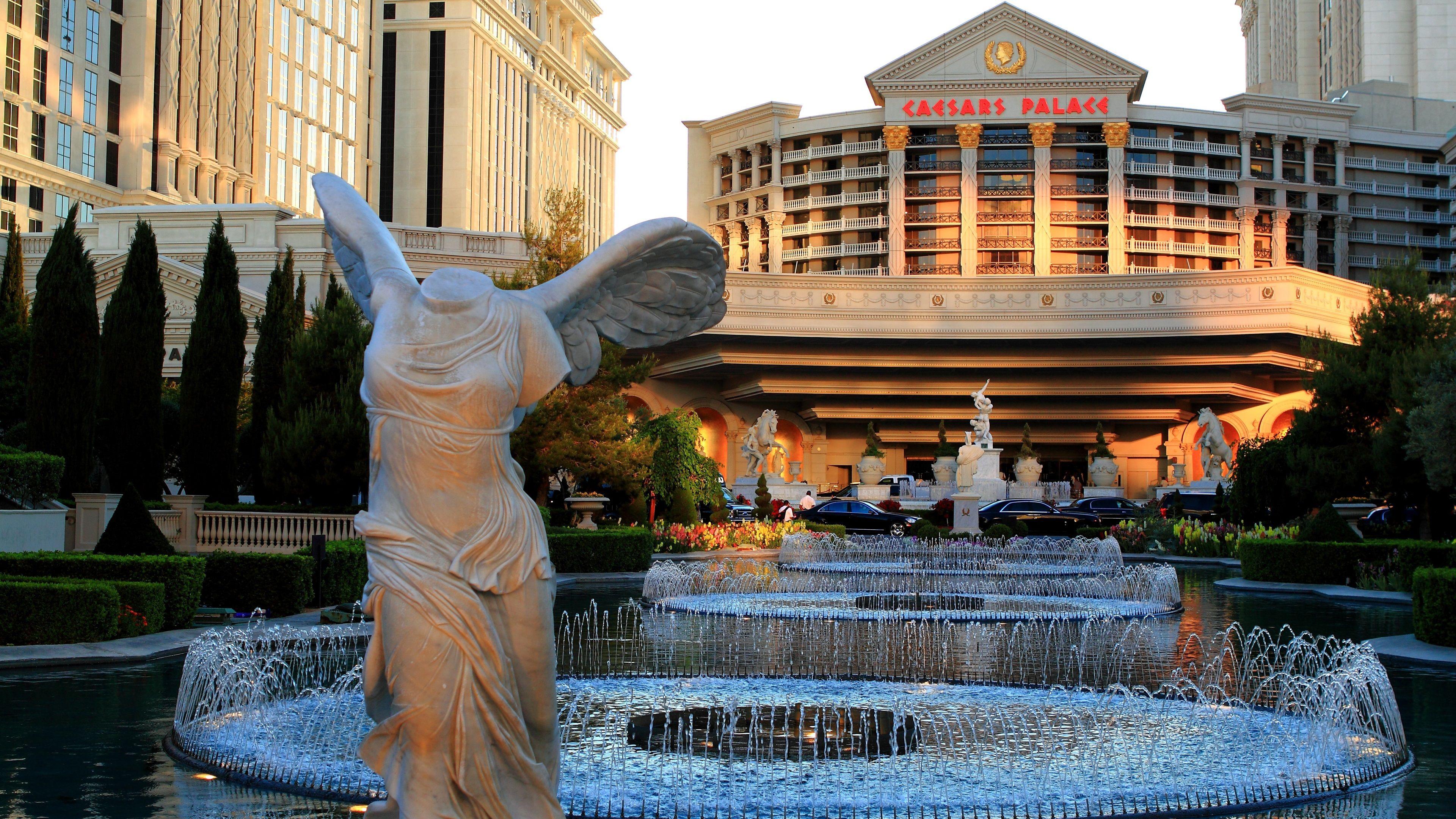 3840x2160 Wallpaper Las Vegas, USA, Caesars Palace, fountain 3840x2160