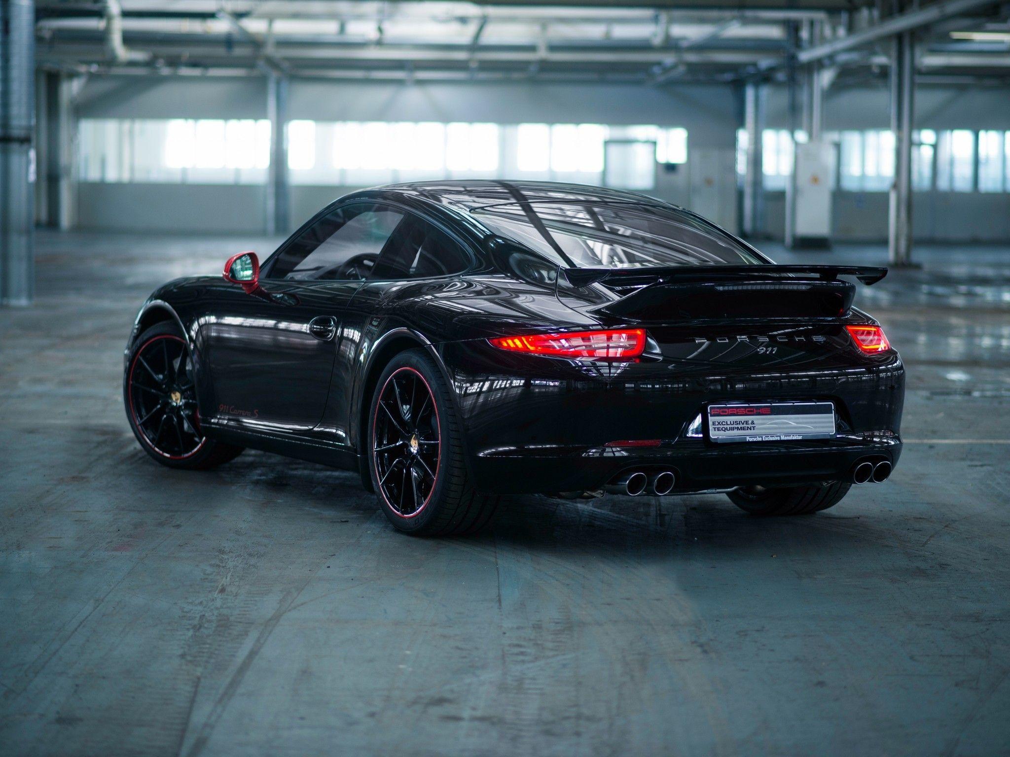 2048x1536 Download 2048x1536 Porsche 911 Carrera, Back View, Black