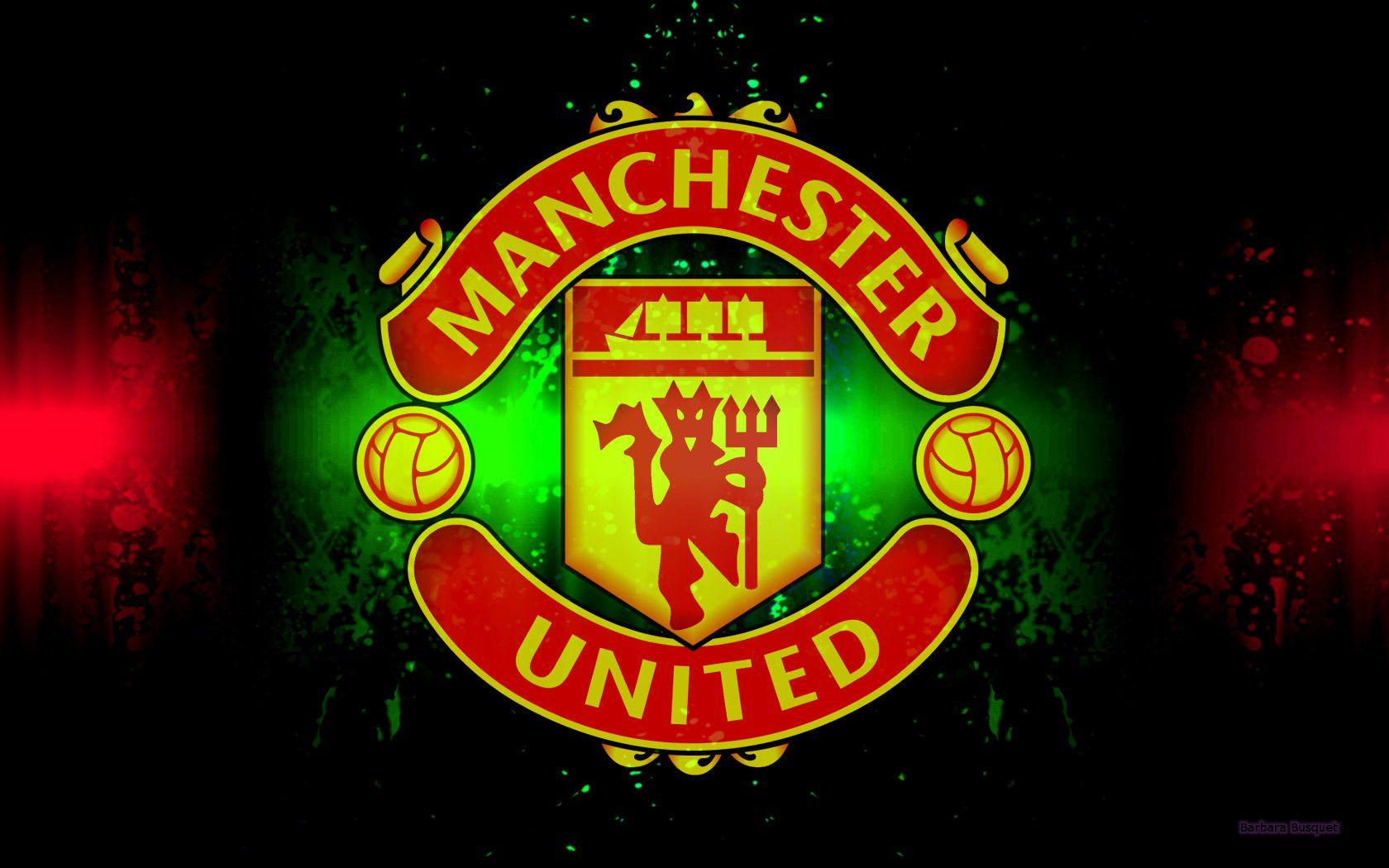 1680x1050 Manchester United Logo Wallpaper