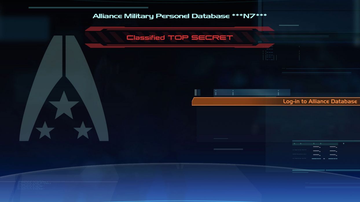 1244x700 Login Mass Effect wallpaperx1080