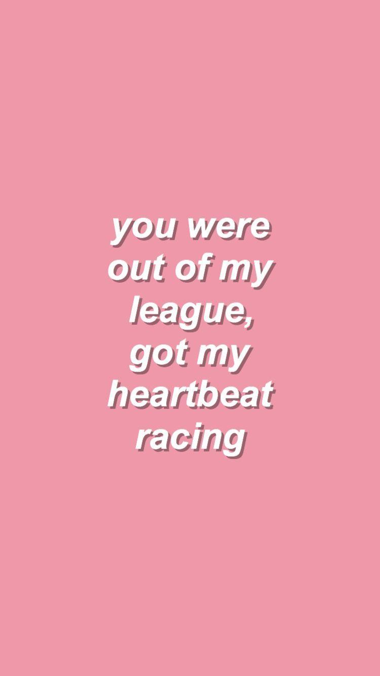 750x1334 out of my league // fitz and the tantrums. Wallpaper quotes
