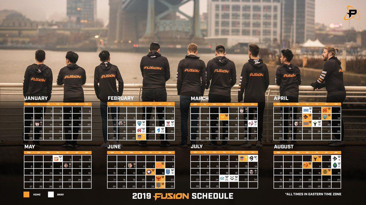 1200x675 Philadelphia Fusion 2019 schedule is HERE