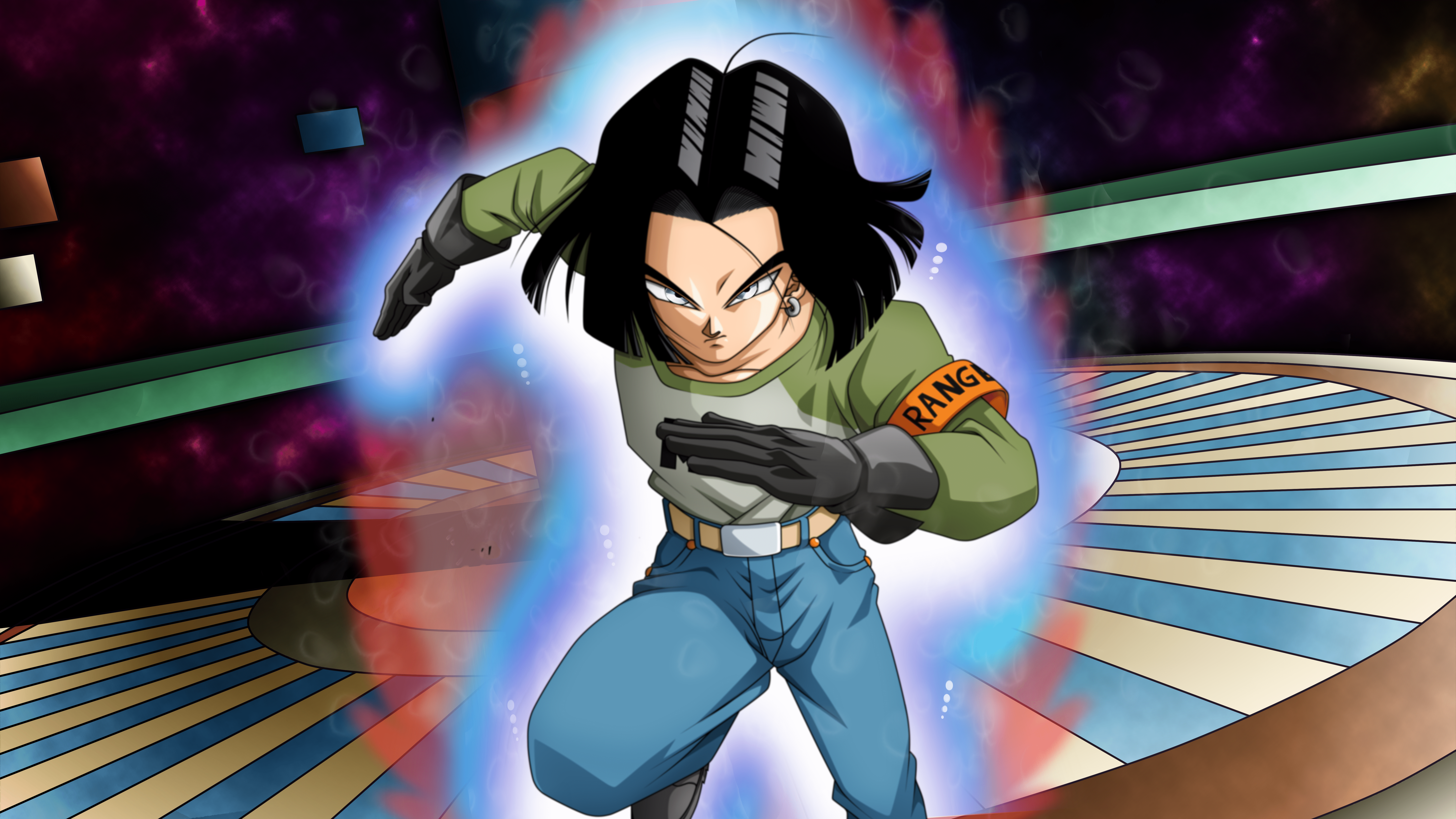 7680x4320 Ultra Instinct Android 17 8k Ultra HD Wallpaper. Background