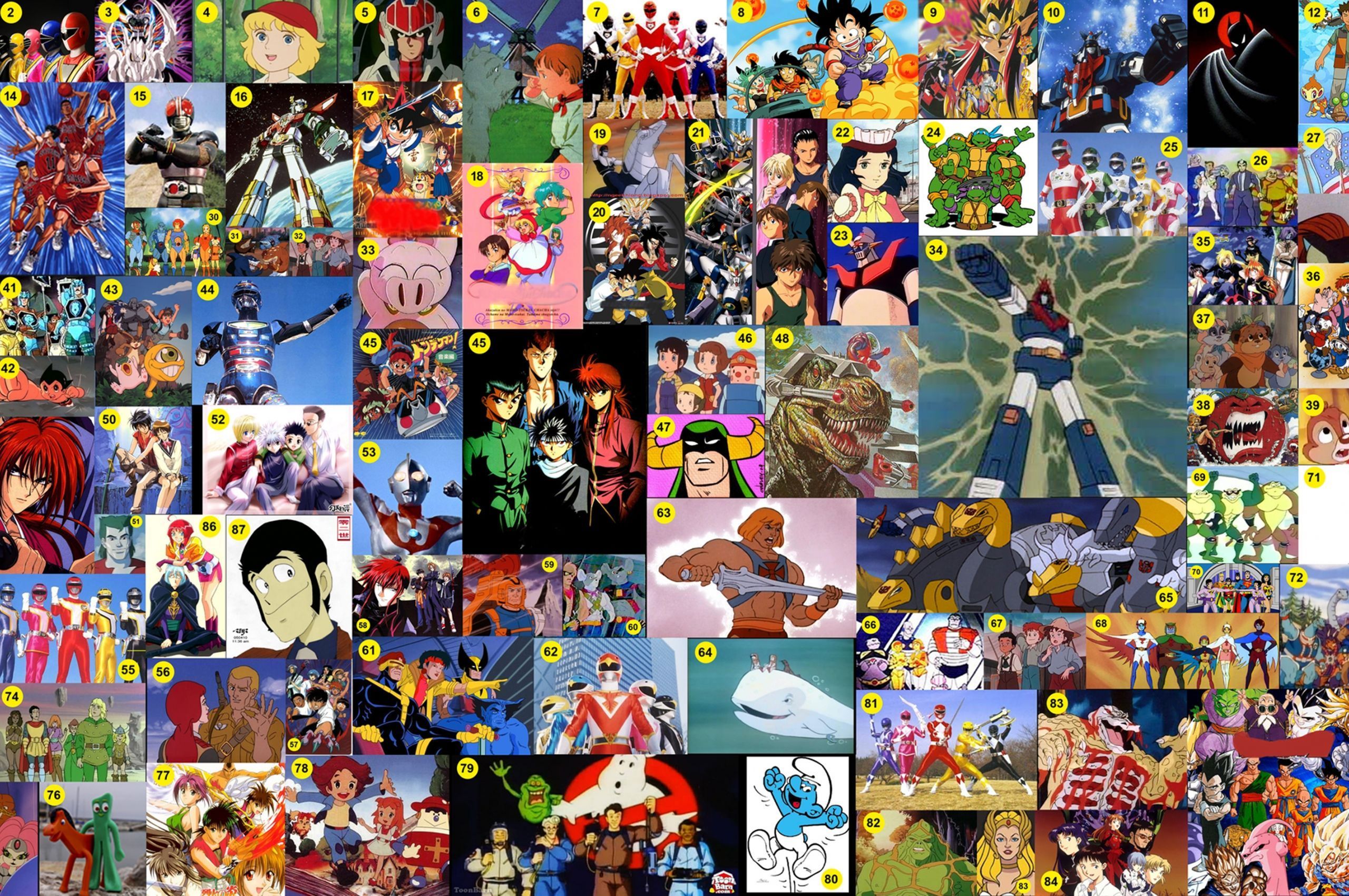 2560x1700 90's Cartoons Wallpaper