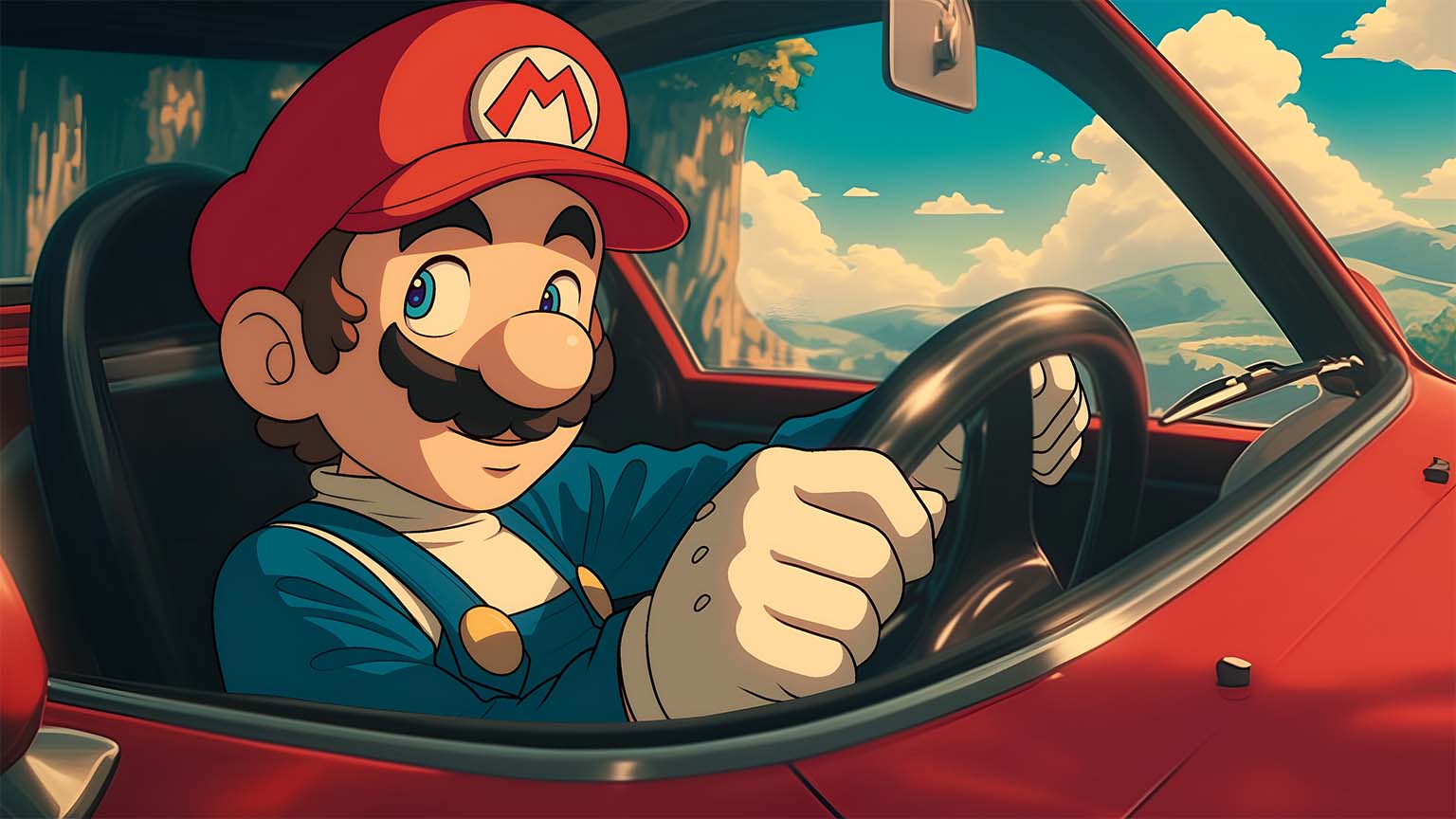 1536x864 Mario 80s Style Cartoon Desktop