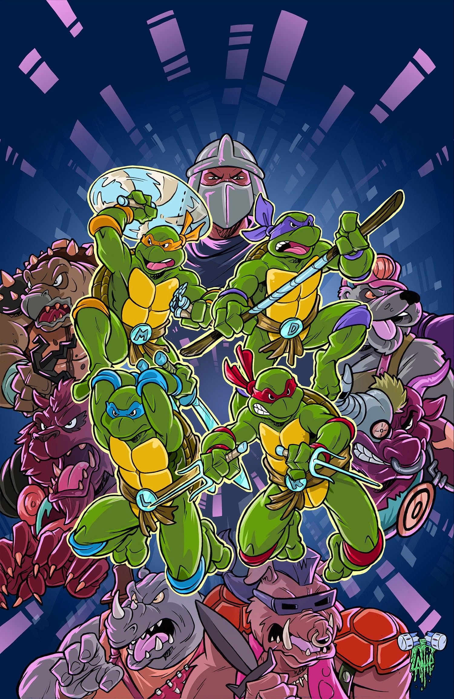 1500x2309 Teenage Mutant Ninja Turtles Go Tubular