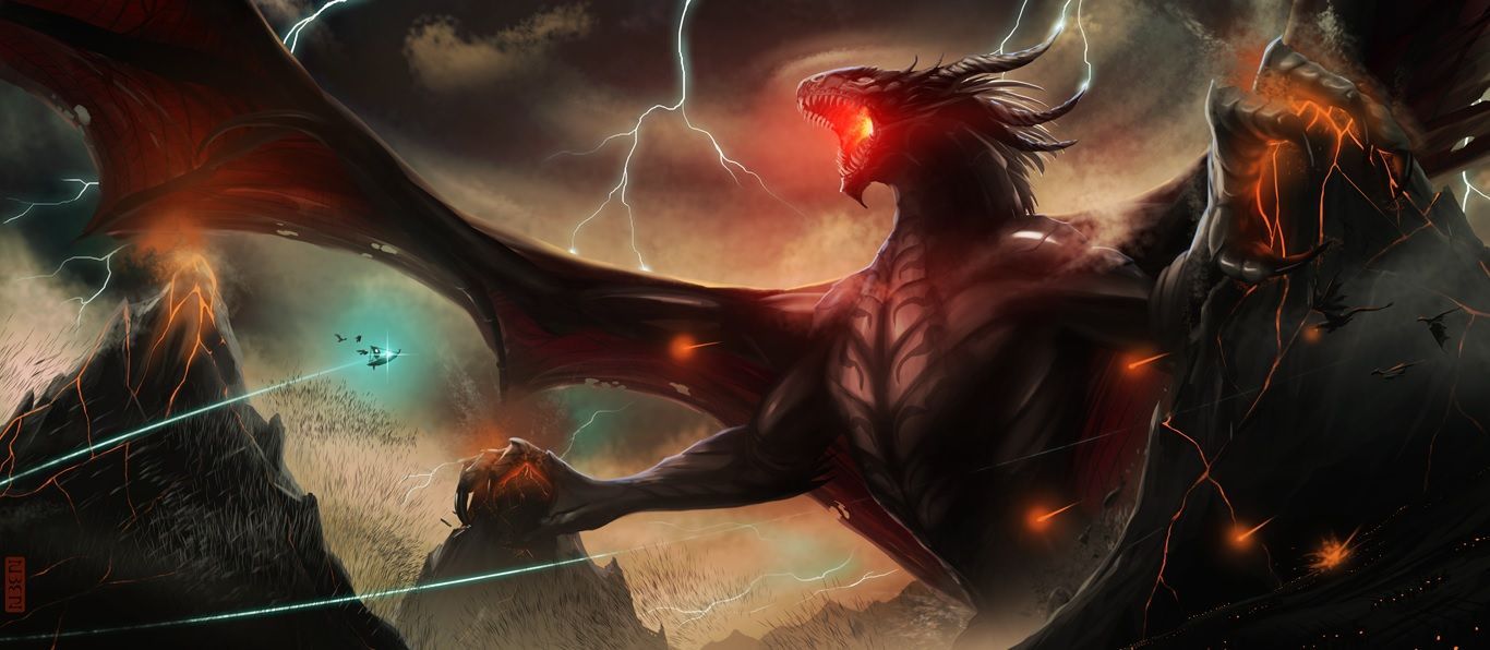 1366x596 Ancalagon. The One Wiki to Rule Them