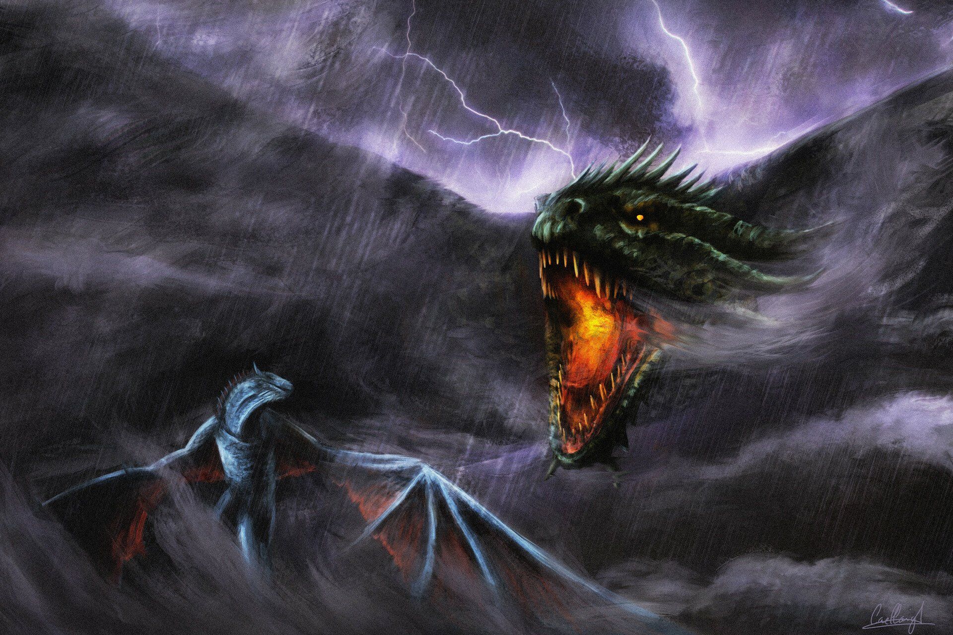 1920x1280 Download Fantasy Dragon HD Wallpaper