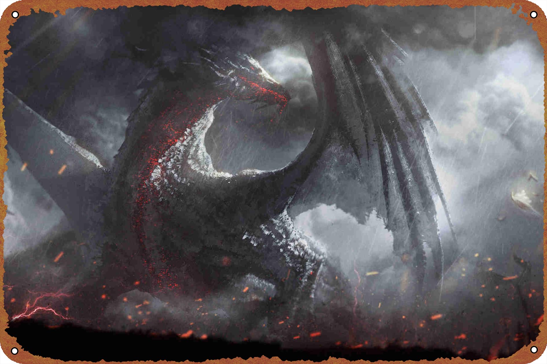1890x1260 Retro Metal Poster Art Wall