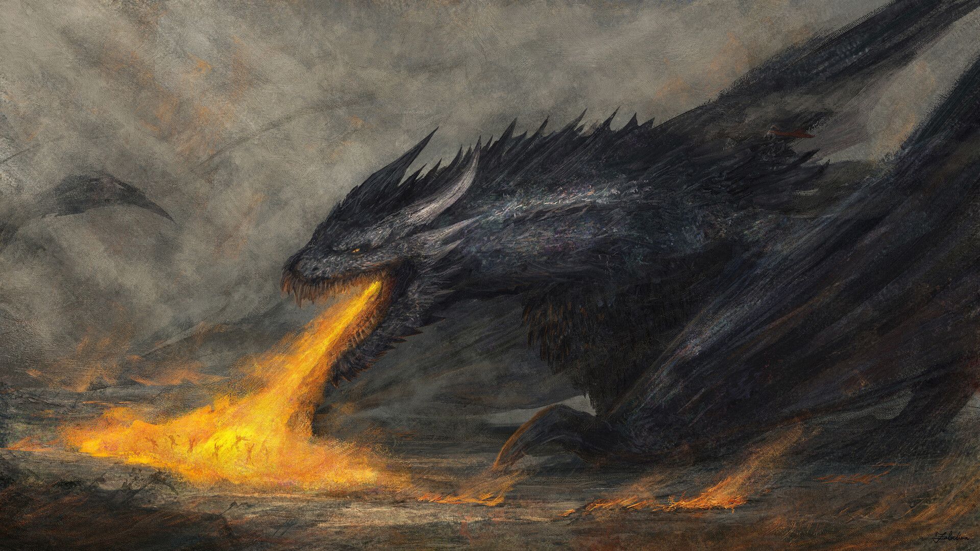 1920x1080 Download Fire Fantasy Dragon Fire