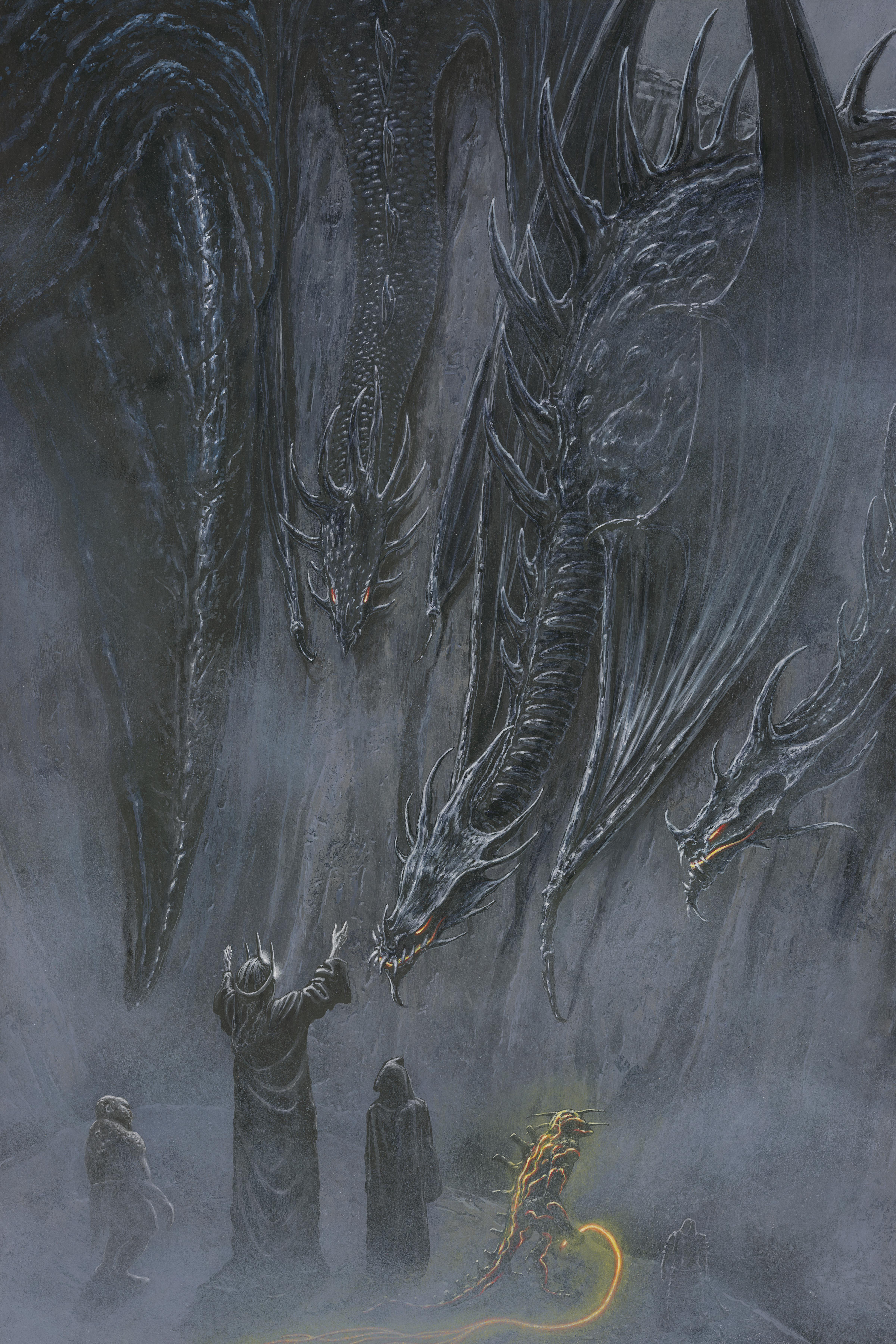 4800x7200 Morgoth mustering his winged dragons