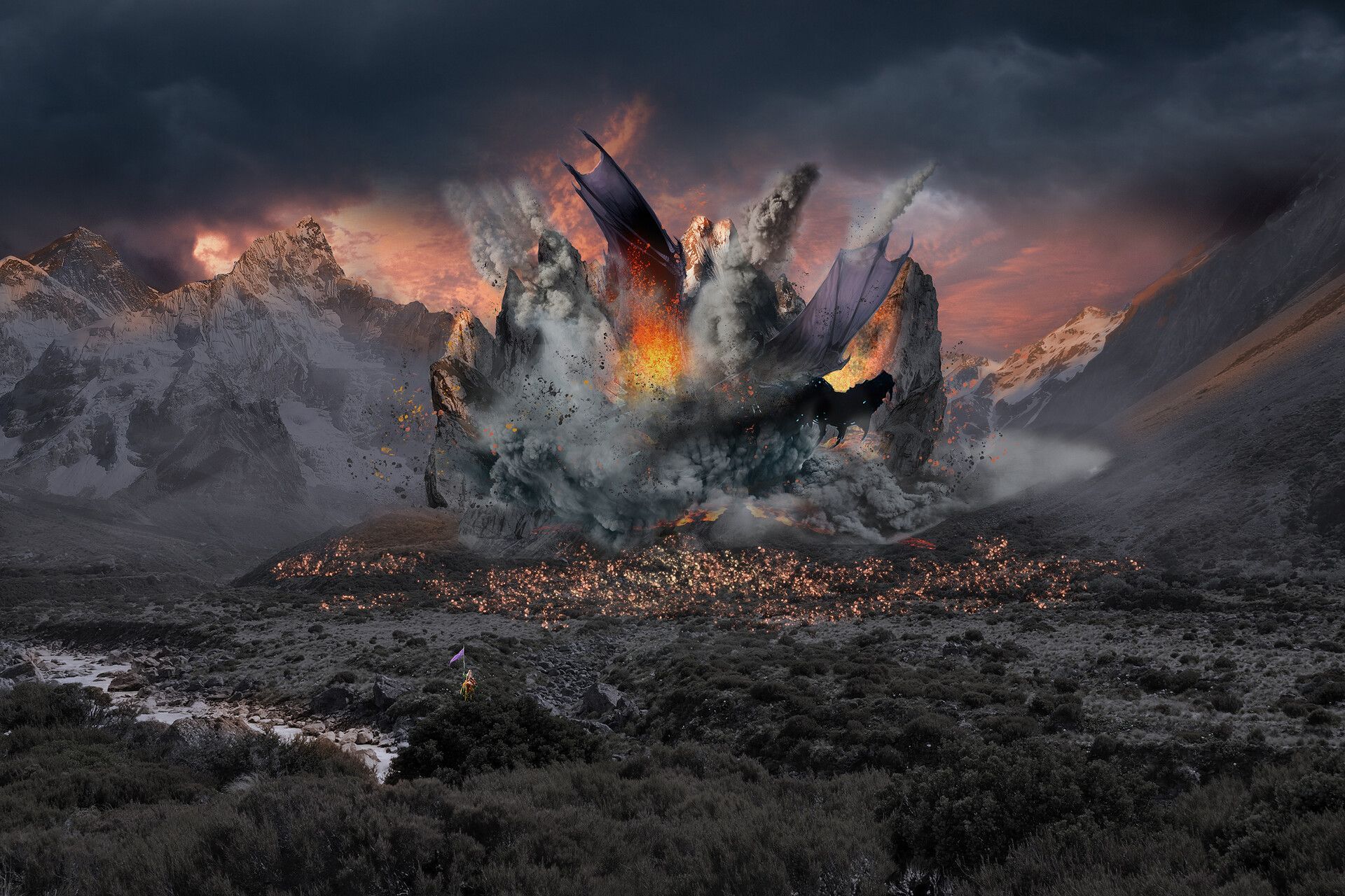 1920x1280 The Fall of Ancalagon