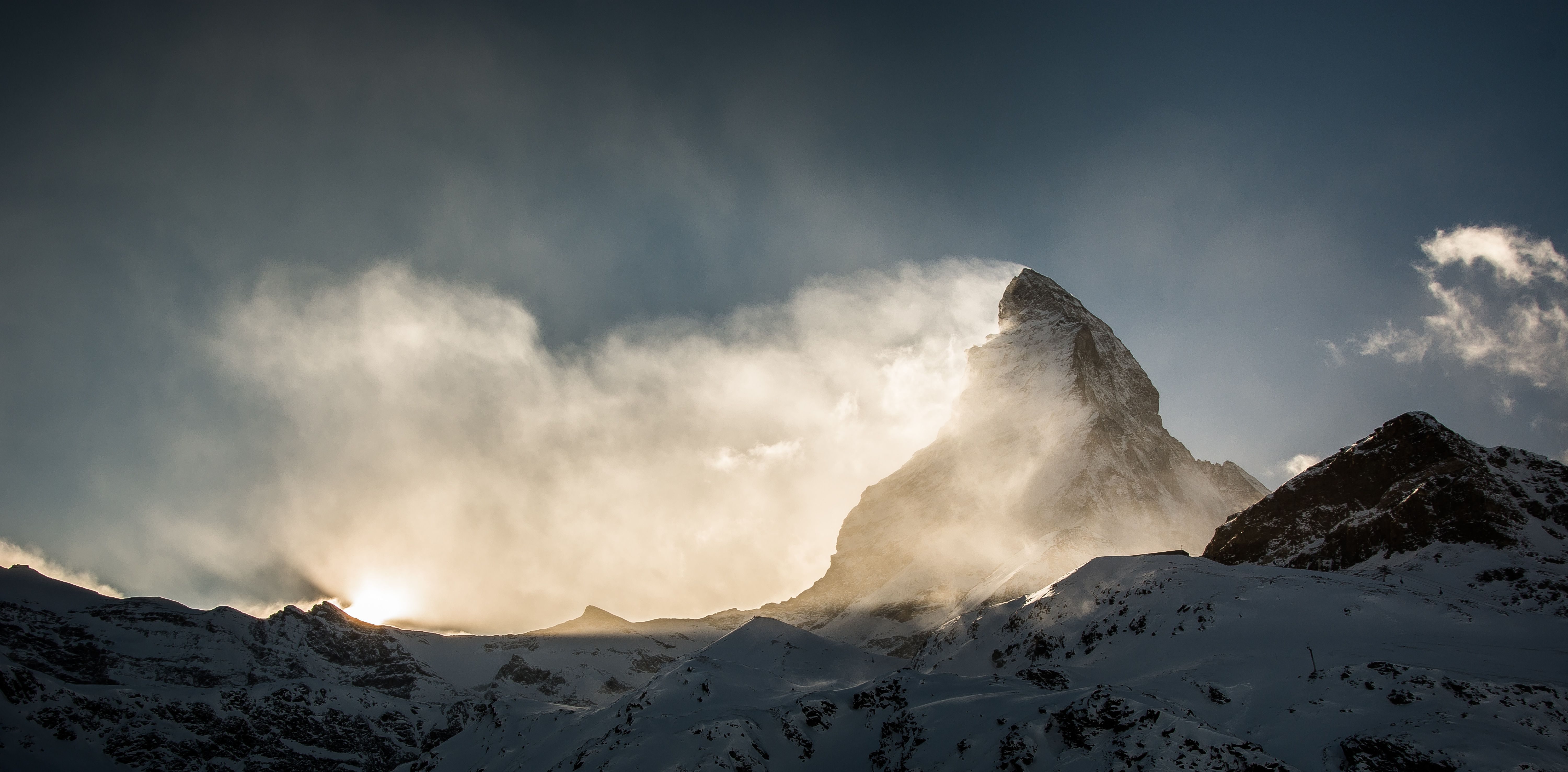 6000x2953 Alps of Switzerland Matterhorn