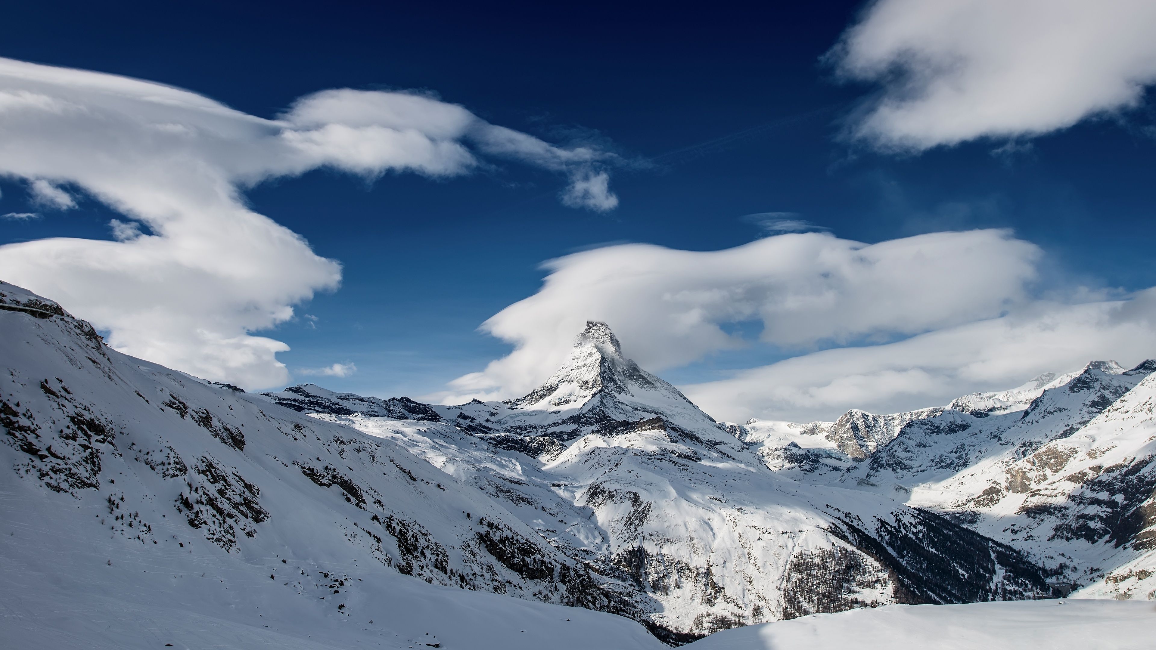 3840x2160 Matterhorn Wallpaper 4K, Mountain Peak