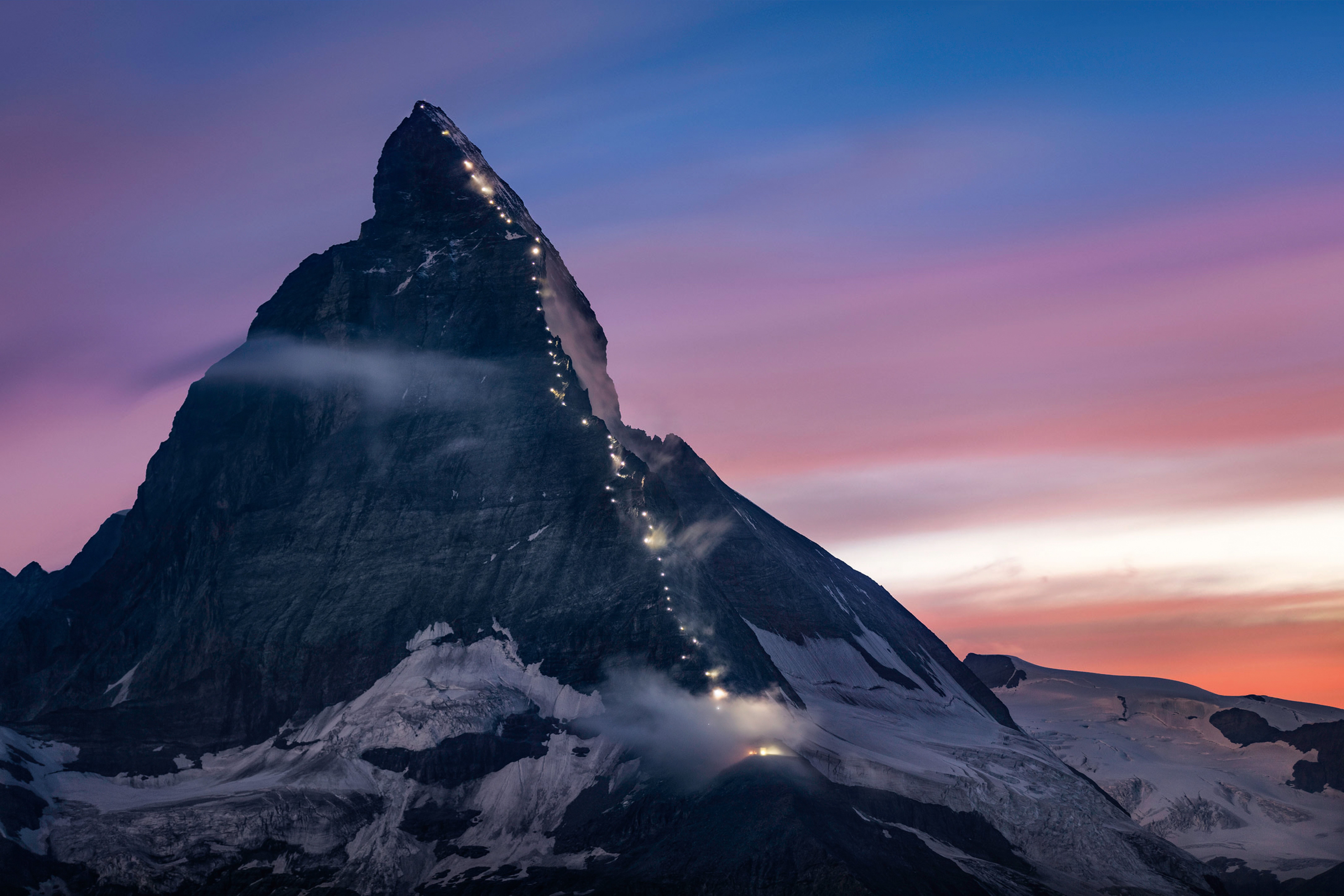 8688x5792 Matterhorn Wallpaper 4K, Mountain, Dusk
