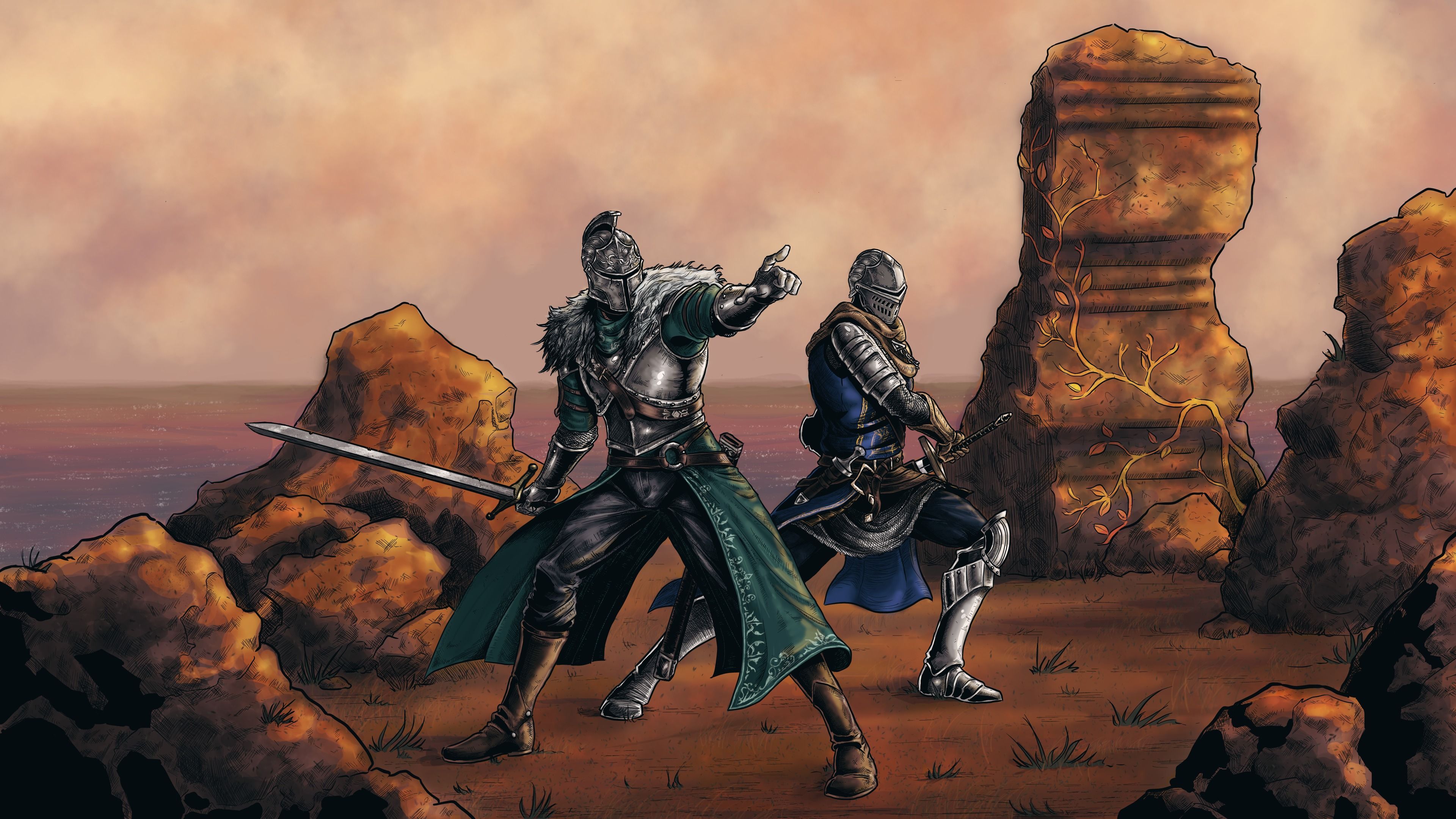 3840x2160 Wallpaper rpg, knights, Namco Bandai
