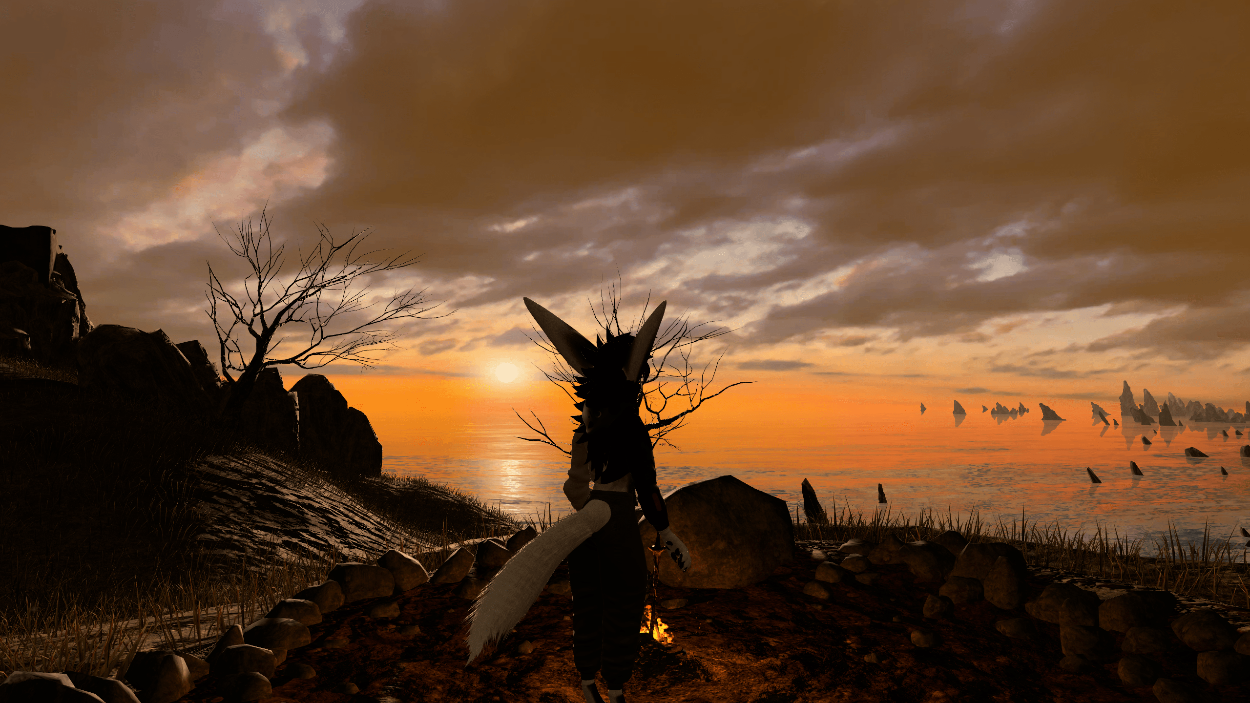 2560x1440 Dark Souls 2 fan living the dream