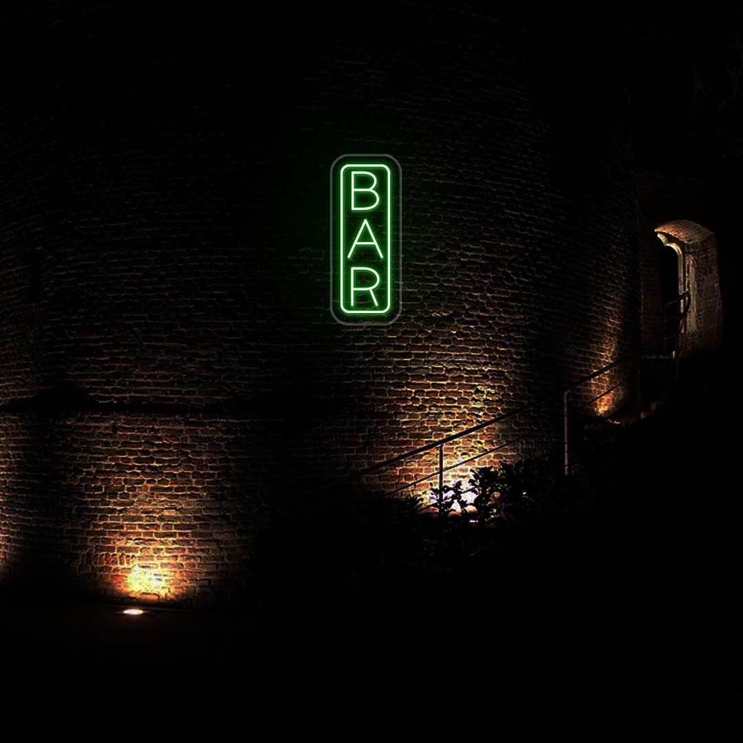 1080x1080 Vertical Bar Neon Sign. Vertical Bar