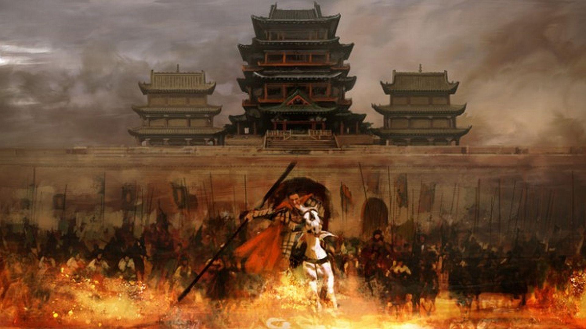 1920x1080 Samurai Landscape Wallpaper