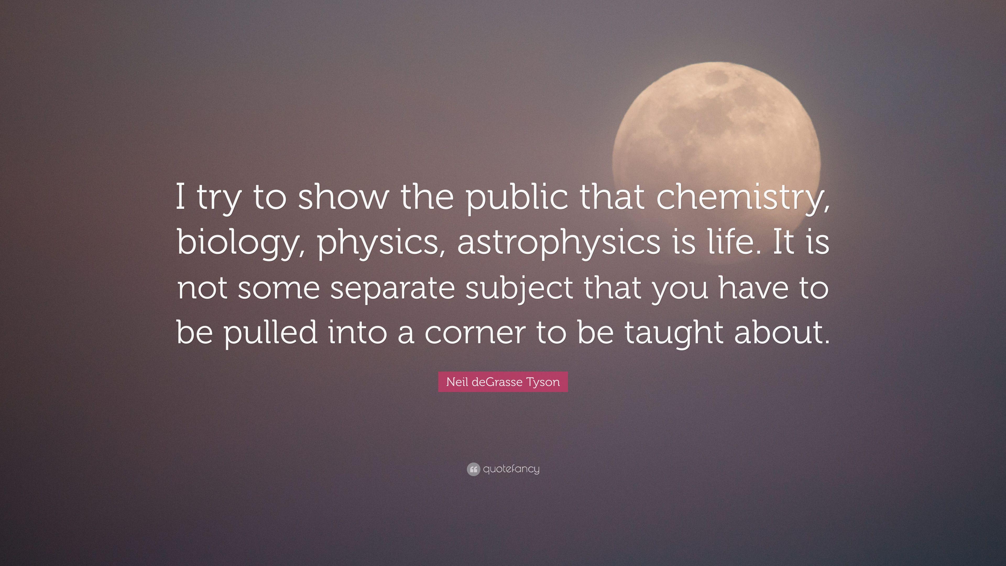 3840x2160 Neil deGrasse Tyson Quote: “I try to show the public that
