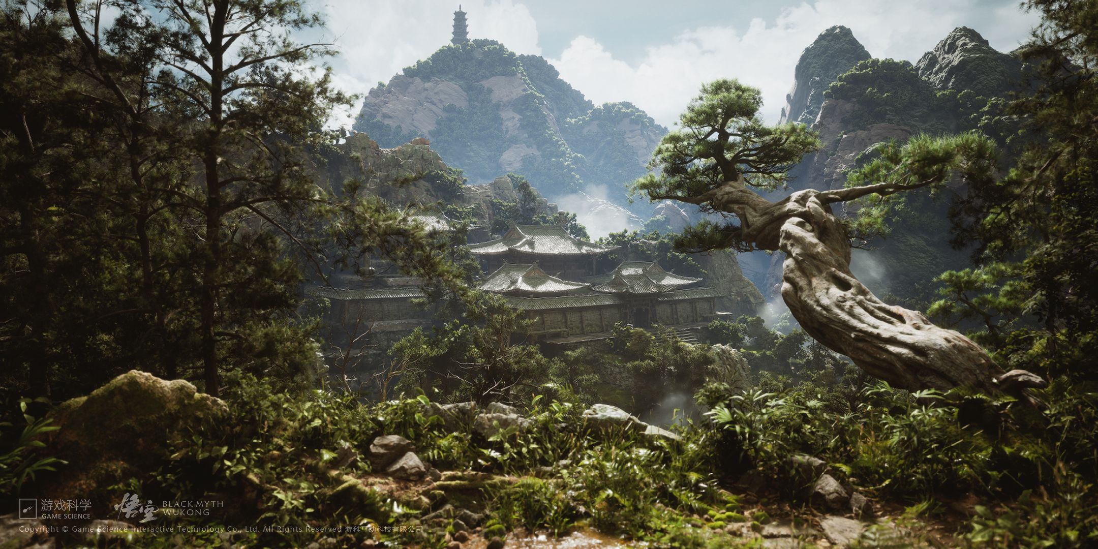 2160x1080 Black Myth: Wukong Enchanted Temple HD