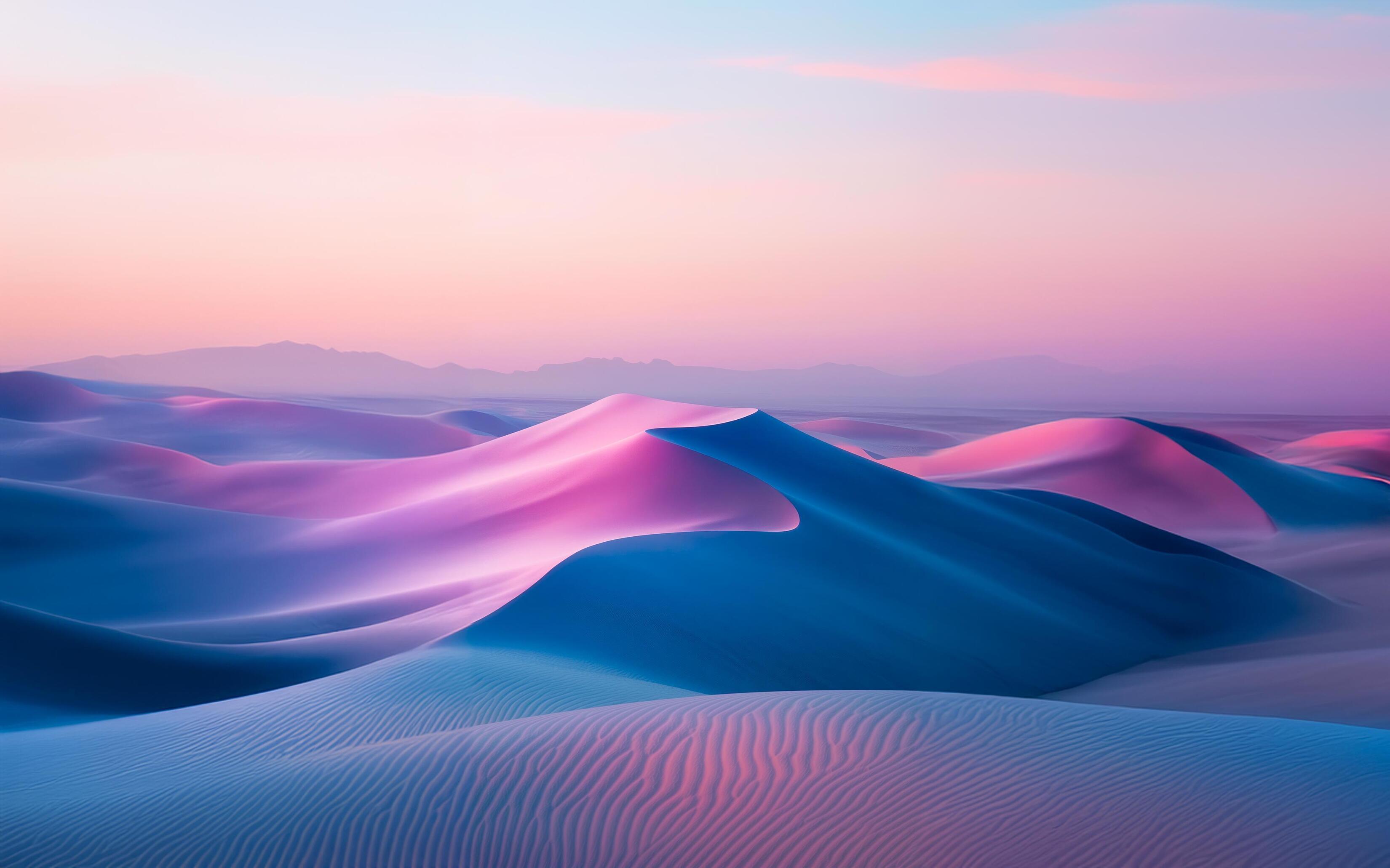 3300x2062 Pink And Blue Mystical Sand Dunes Top Best Free Download Wallpaper For MacBook Pro Air And Microsoft Windows PCs DeskK